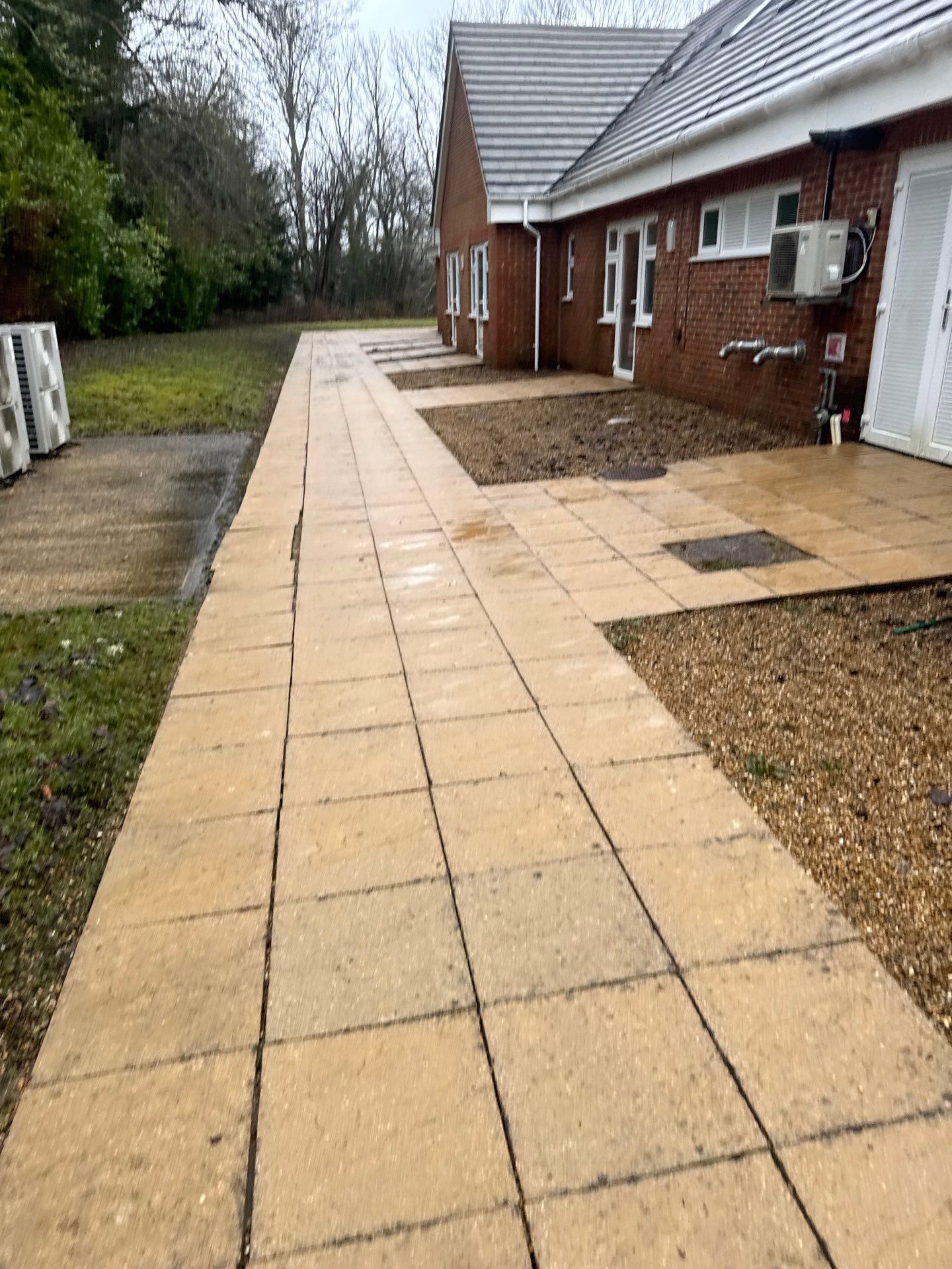 Care Home Roof and Walk Ways clean by Ges Exterior Cleaning ltd