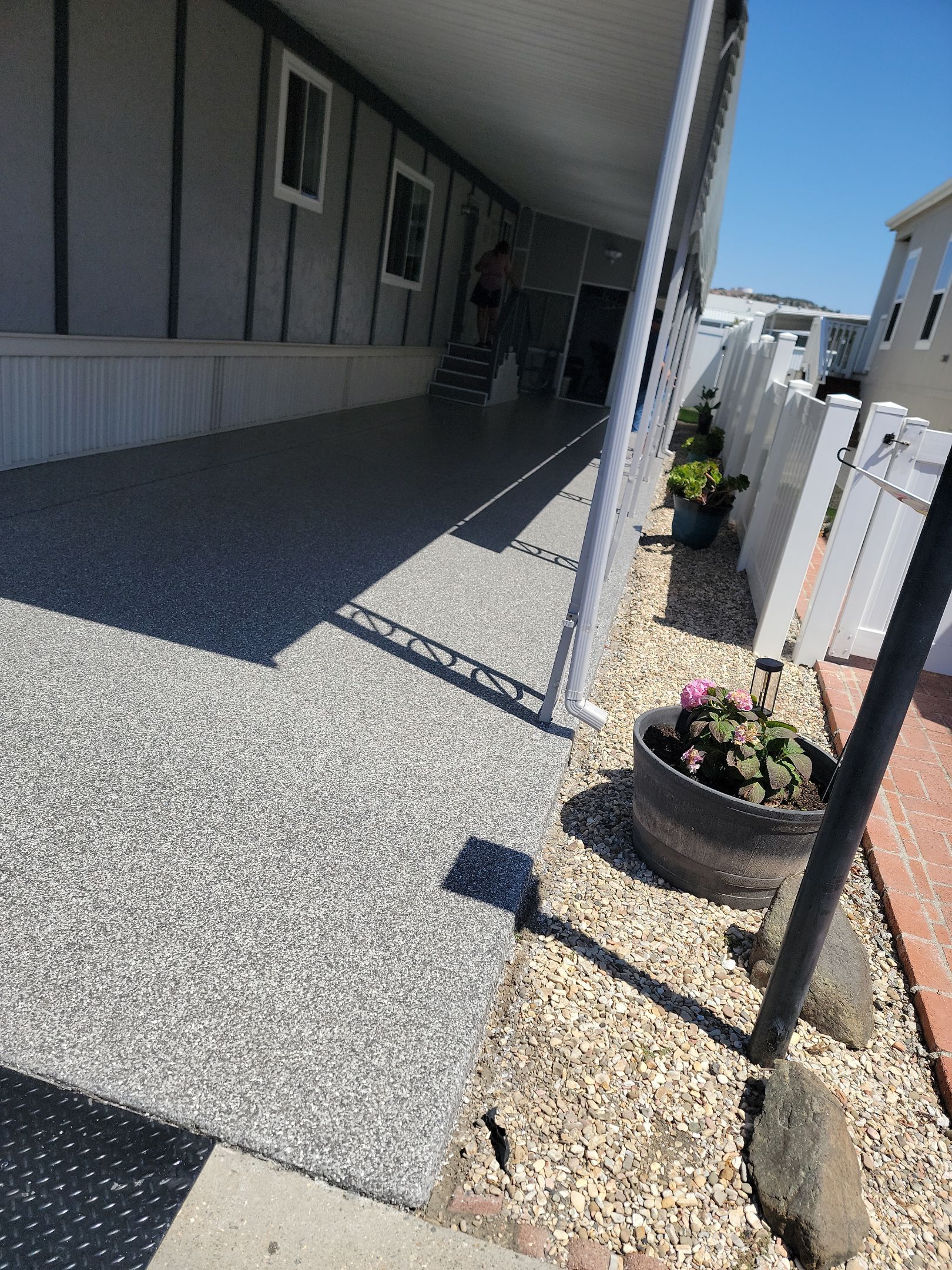 Polyurea Carport and Walkway Concrete Coating in Pismo Beach by MGP Coatings