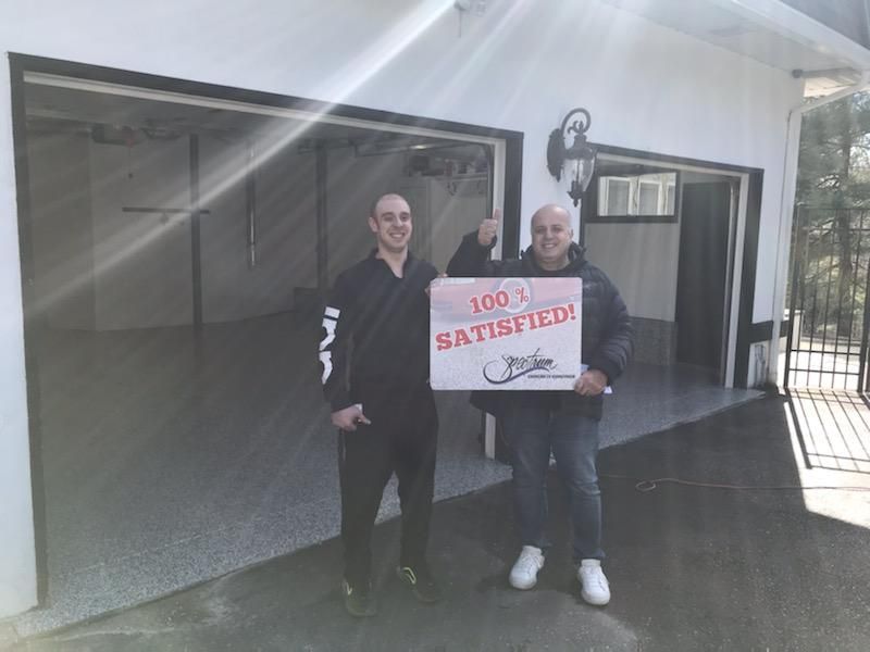 Garage Floor Coating using Penntek in Domino by Spectrum Painting, LLC