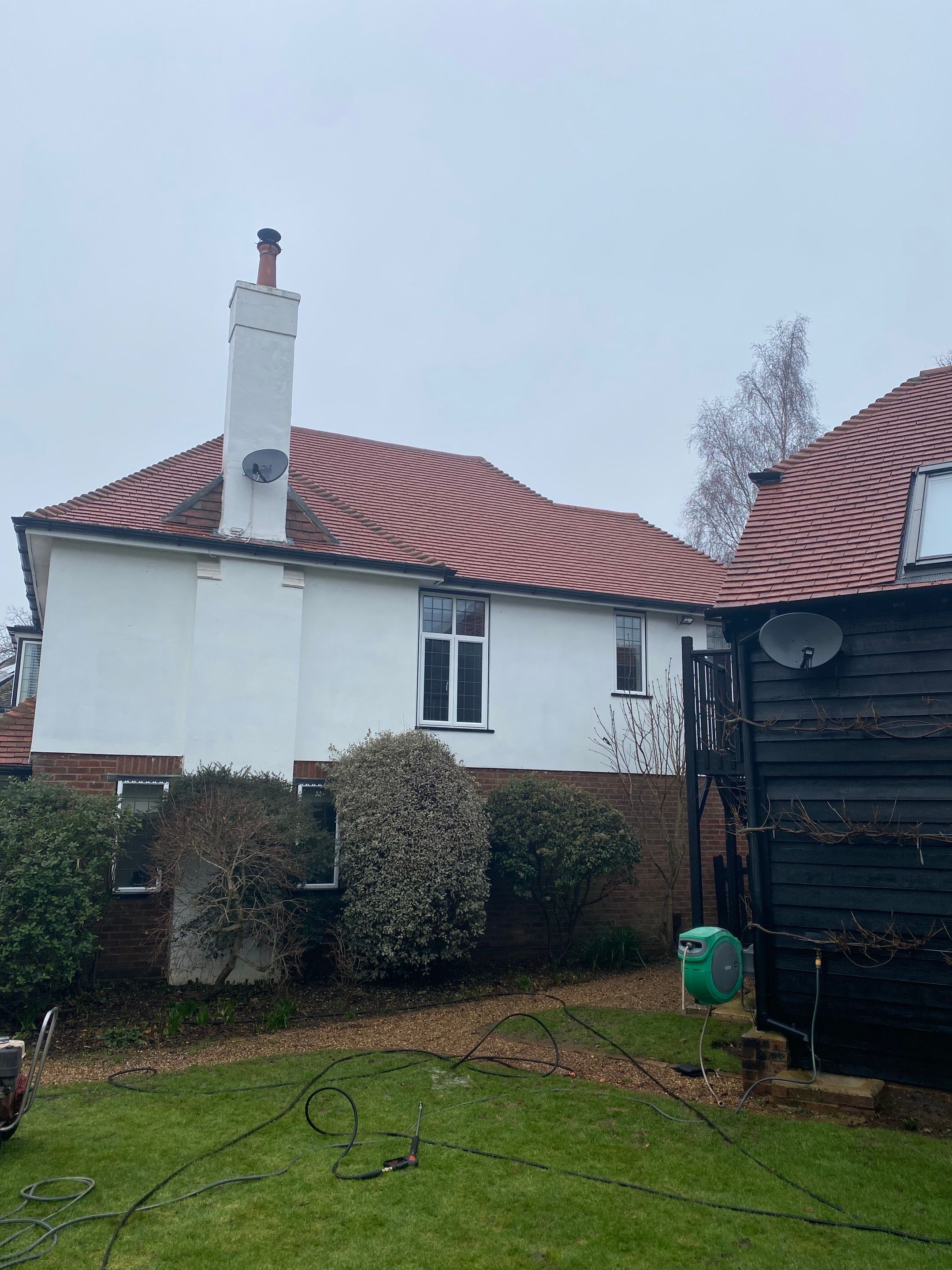 Roof Cleaning using Honda 15lpm Low Pressure Washing Machine by Ges Exterior Cleaning ltd