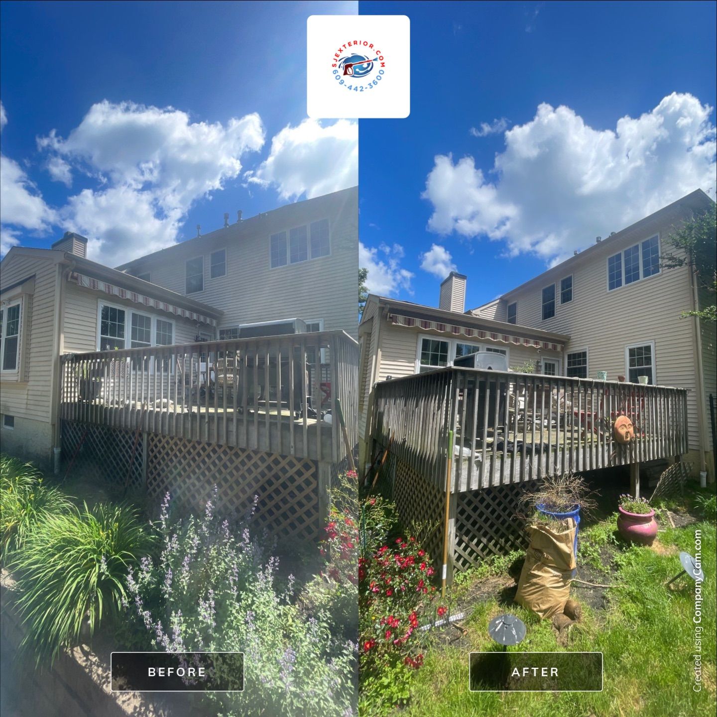 Residential Cleaning using House Wash by SJ Exterior