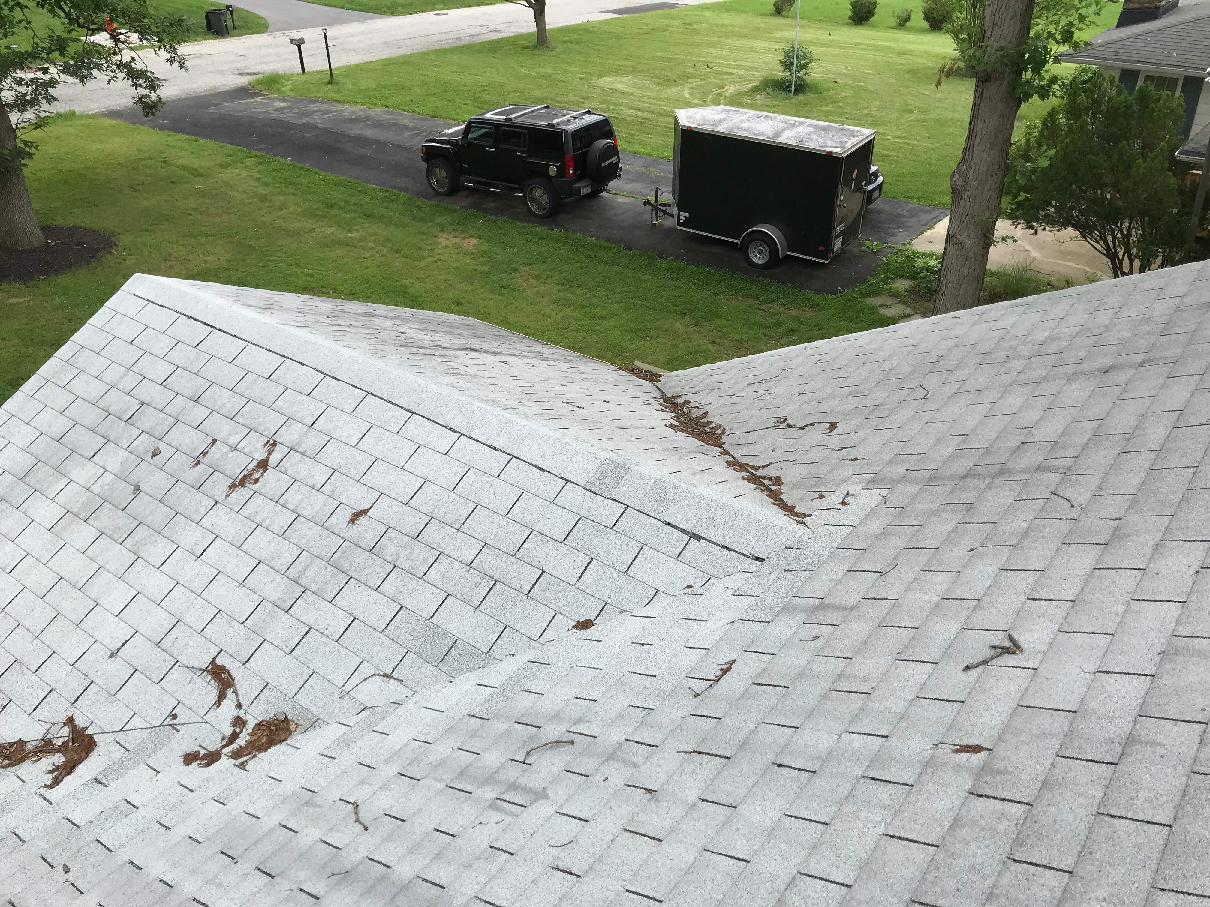 Residential Roofing Installation using Charcoal Black by Alpha Design Services