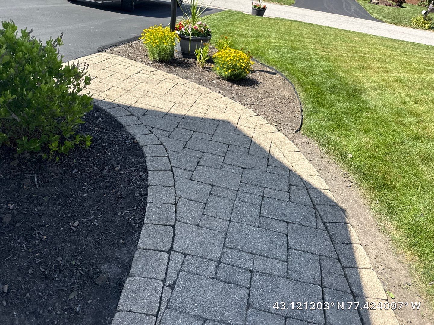 Ashler Slate Stamped Patio by NG Masonry & Construction LLC