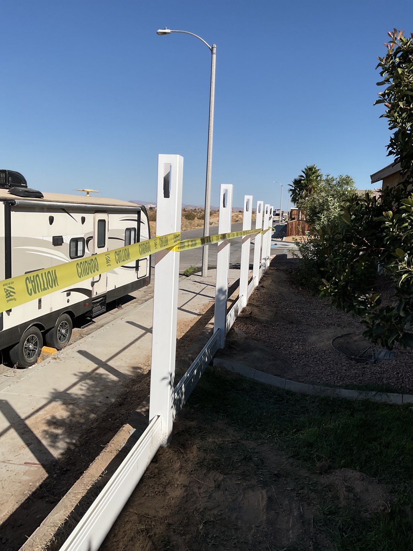 Fence Installation using Vinyl by Fence Guys Inc. 