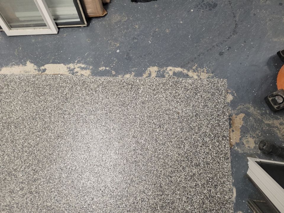 Laundry Room Floor Coating using Penntek- Silver Creek by Spectrum Painting, LLC