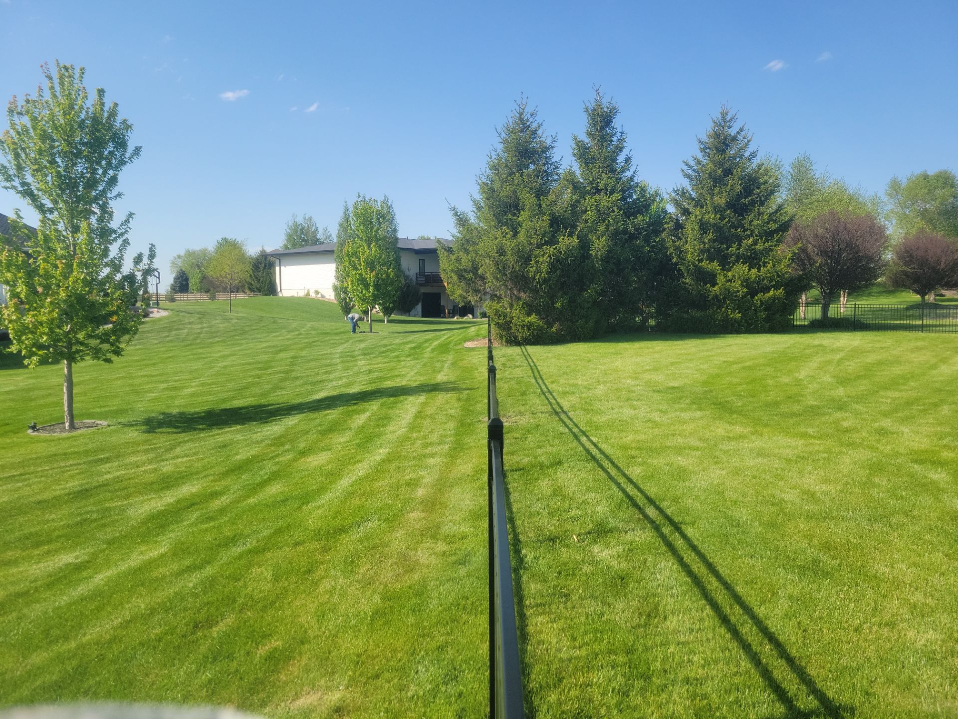Black Ornamental Metal Picket Fence Installation in Waterloo by Perfect Picket Fence and Stain