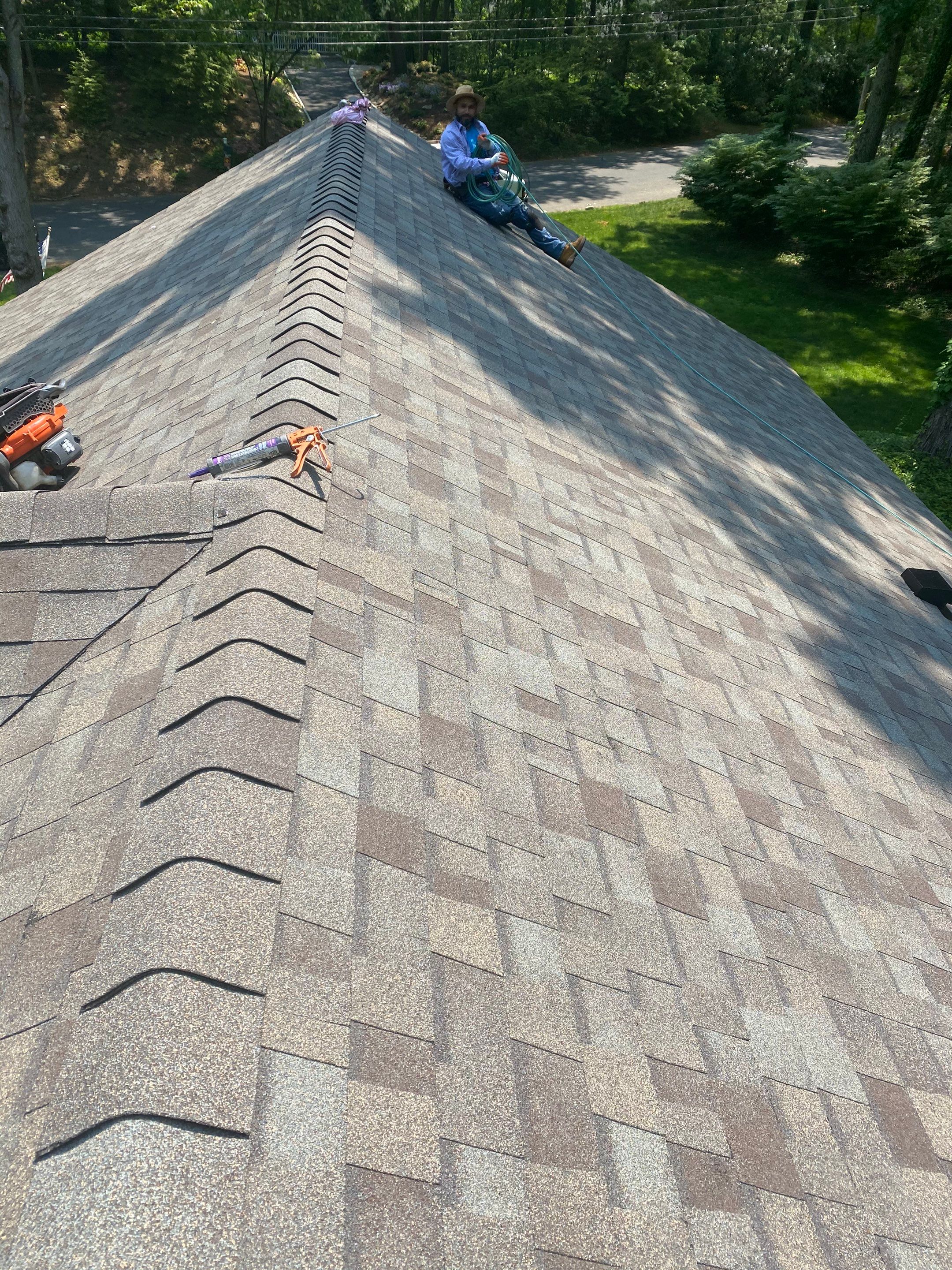 Commercial Roofing Installation using Owens Corning Duration Driftwood by A Plus Exterior