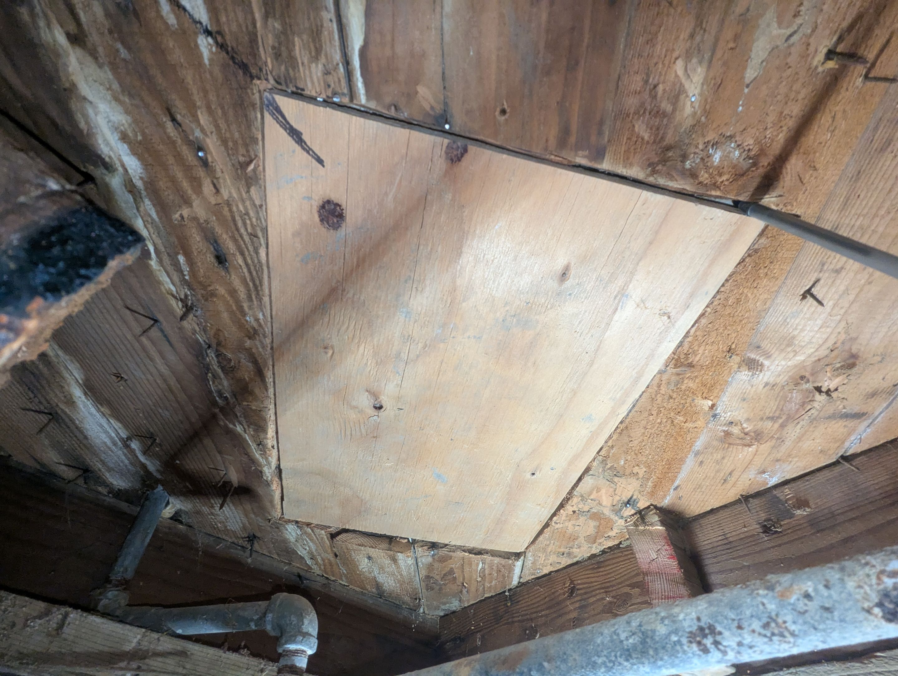 New Toilet Drain and Subfloor Repair by Professional Plumbing Inc