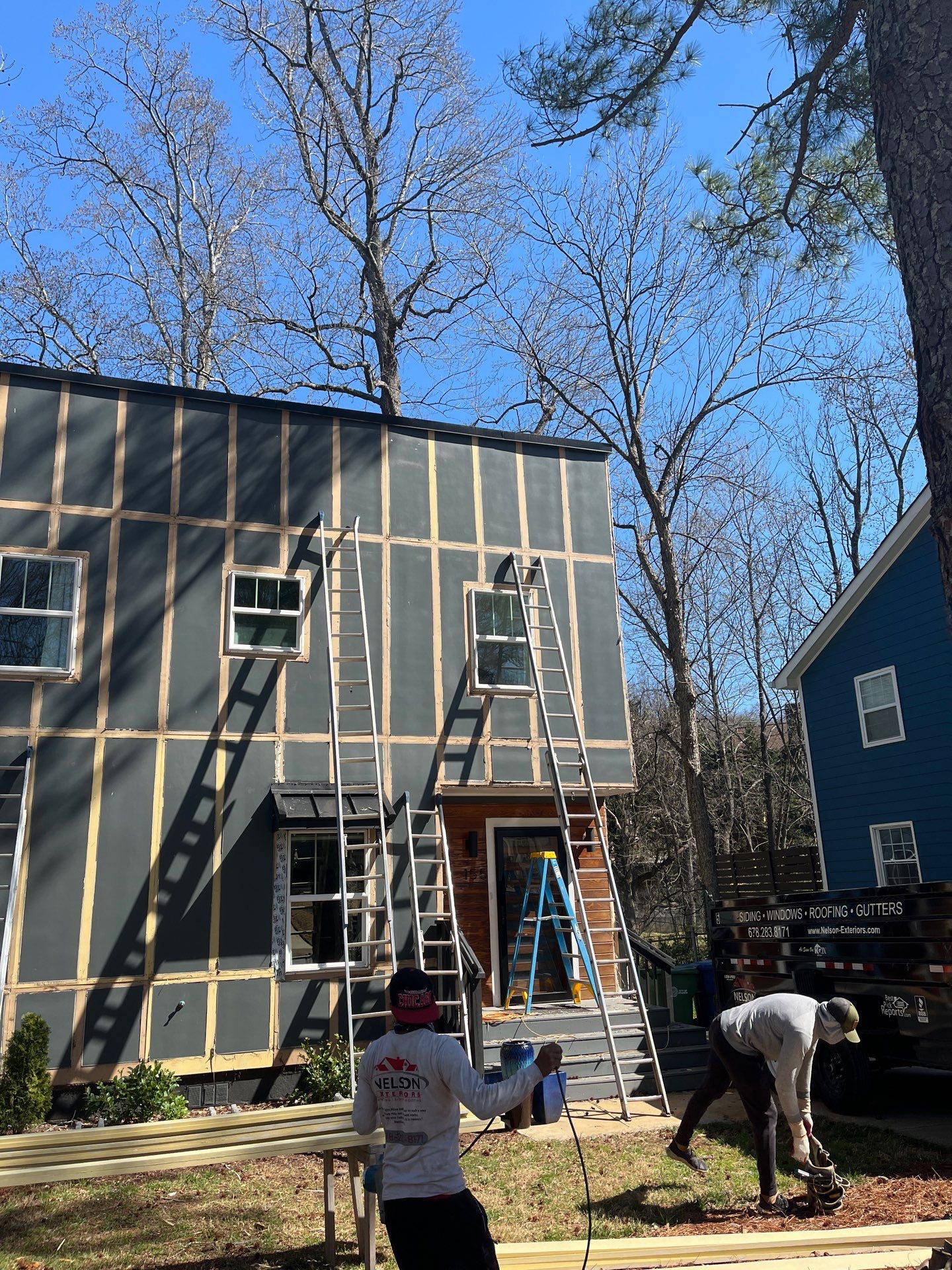 Atlanta, GA Trim Replacement and Exterior Painting by Nelson Exteriors 