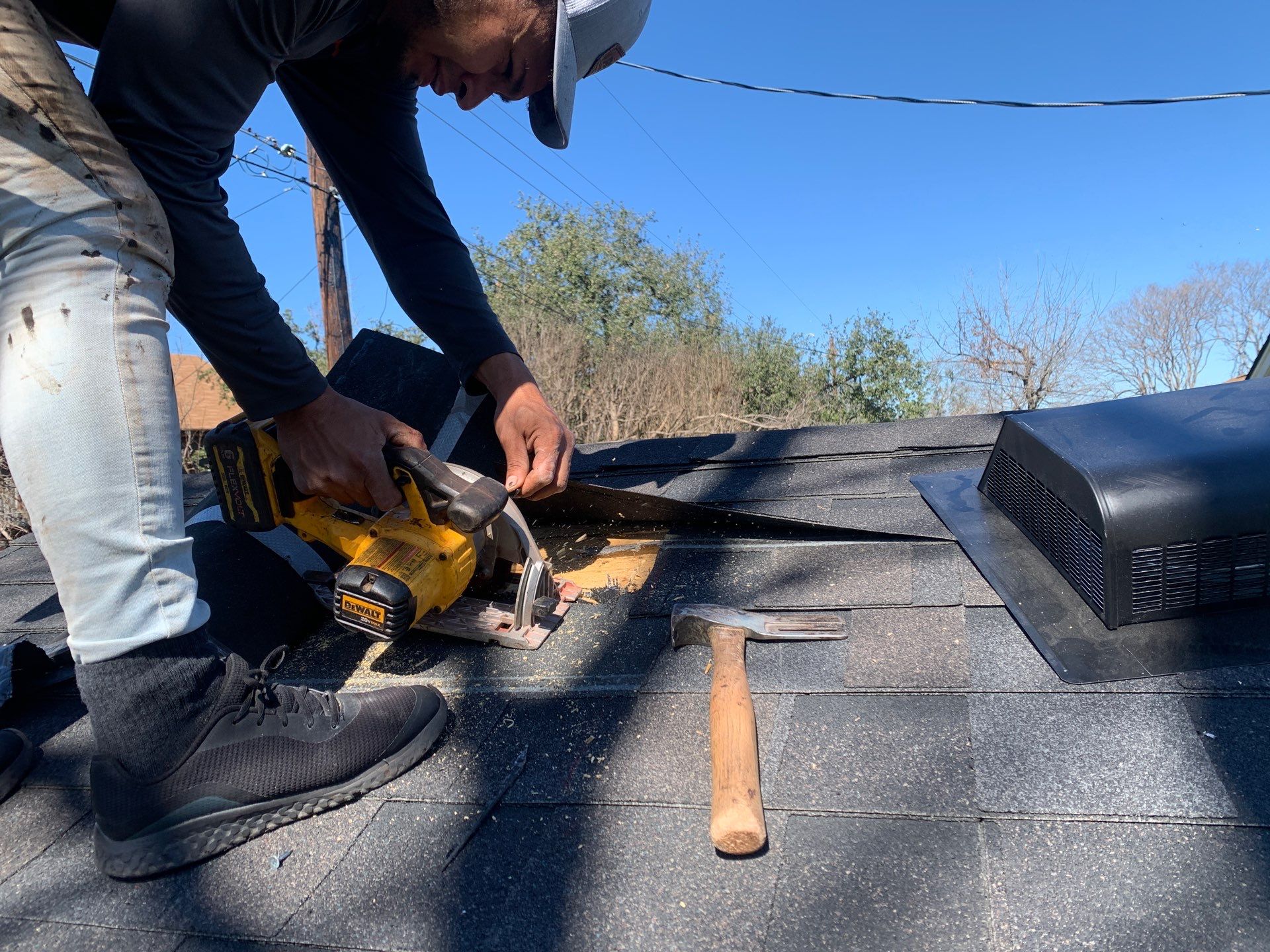 Asphalt Shingle Roof Replacement and Attic Vent Installation in Round Rock by Caliber Restoration LLC