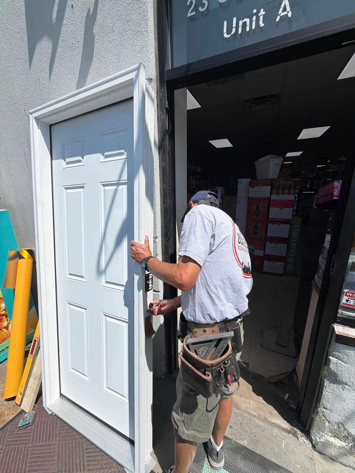 Retail Storefront Emergency Board Up and Door Replacement in Peabody by Boston Board Up