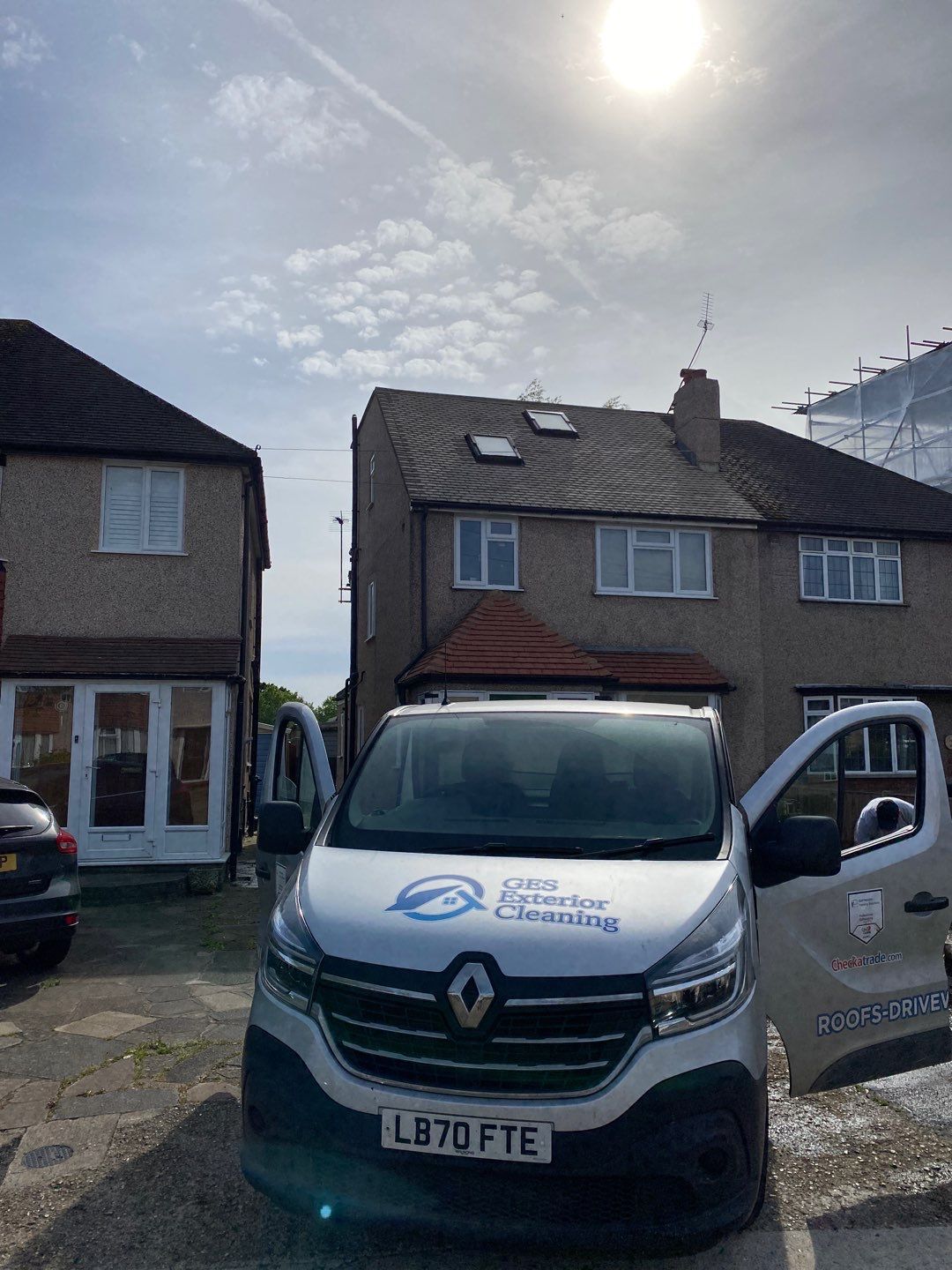 Roof Clean - Moss Removal using Honda 15lpm Low Pressure Washing Machine by Ges Exterior Cleaning ltd