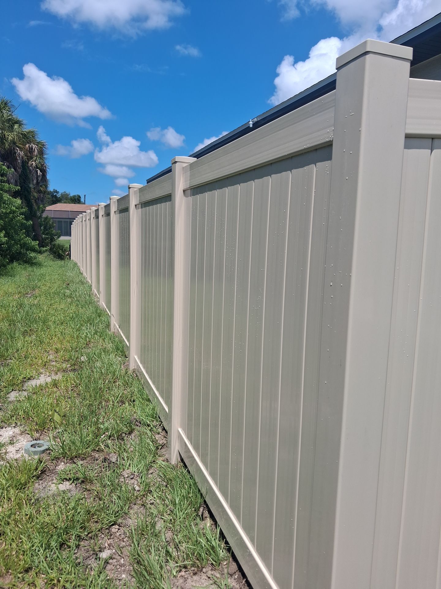 Vinyl Privacy Fencing and Aluminum Pool Security Installation in Port Charlotte by True Fence LLC