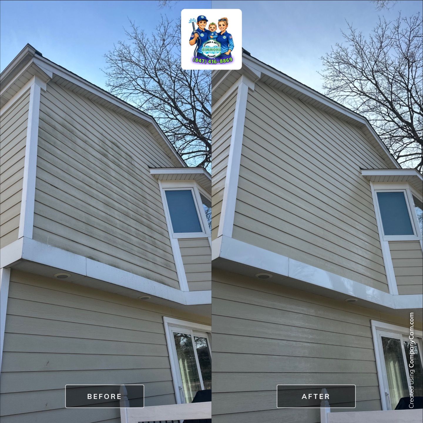 Project in Glenview by Simmons Power & Soft Washing