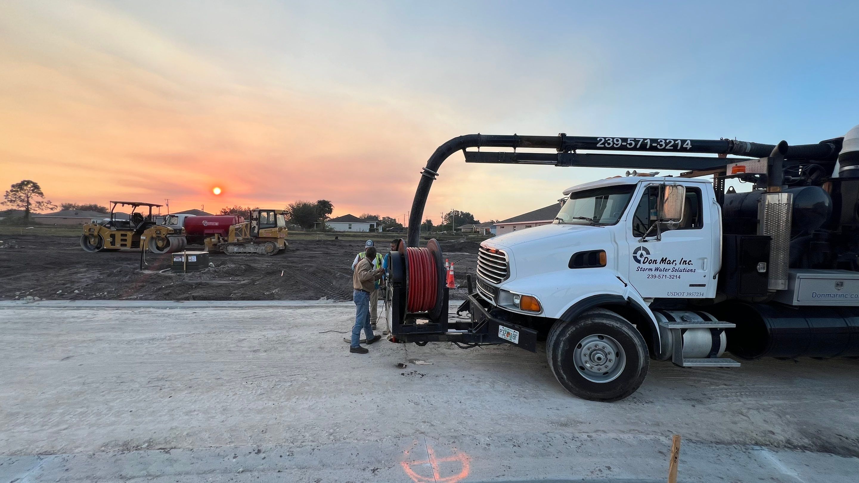 New Construction Sewer System and Stormwater System Cleaning by APS Power & Water