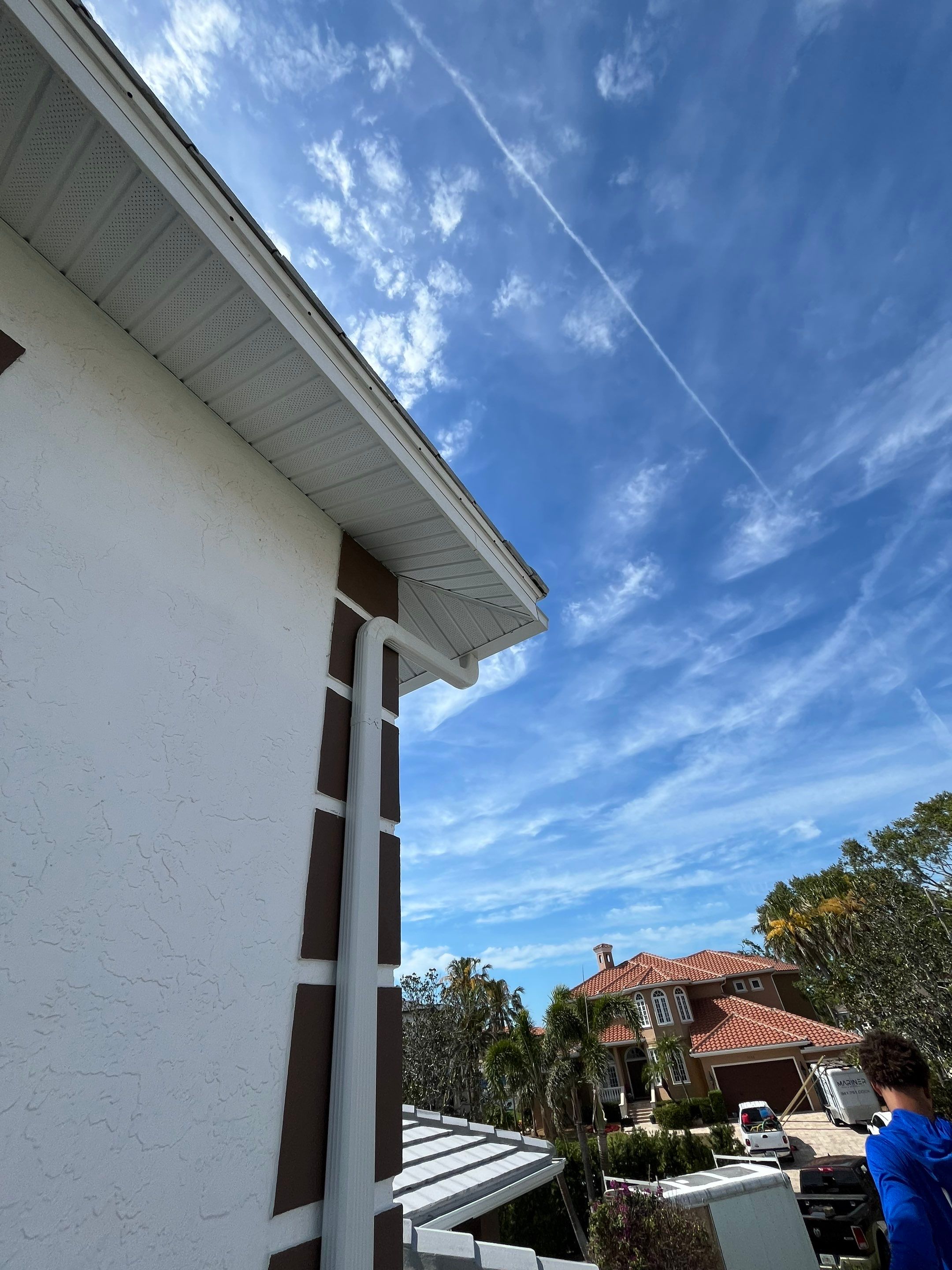 Repainting and Upgrading Gutters in Sarasota FL by Gutter Professors