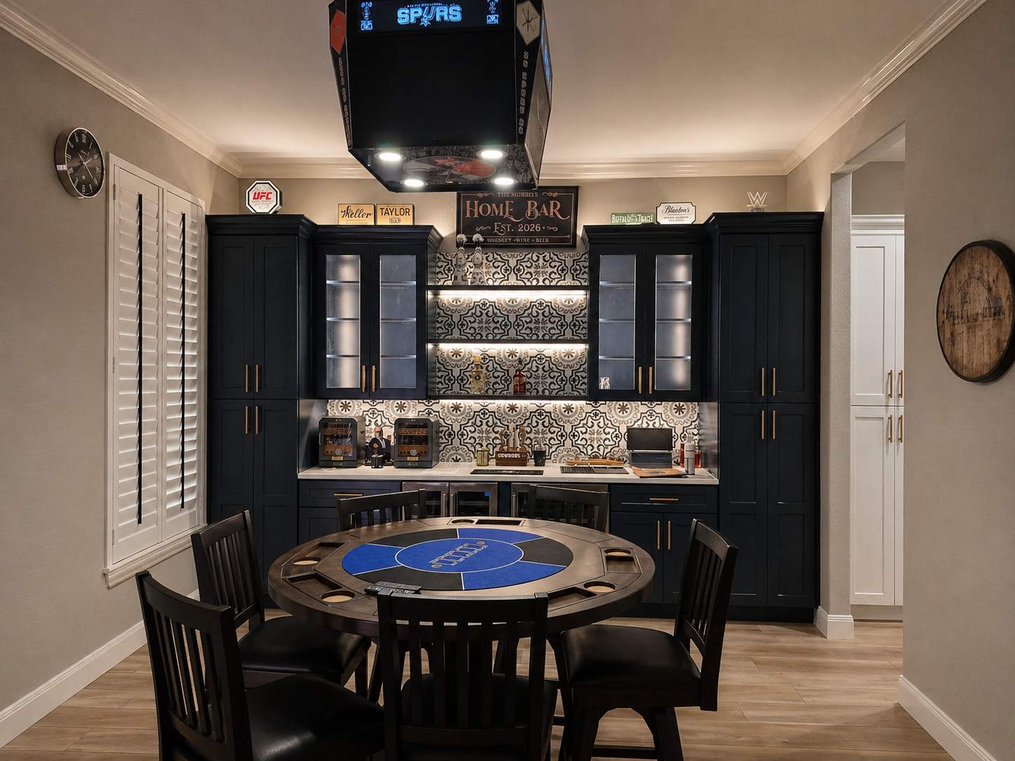 Alamo Ranch Kitchen & Dining Room Remodel with Custom Home Bar and Lounge by Legacy Bath and Kitchen