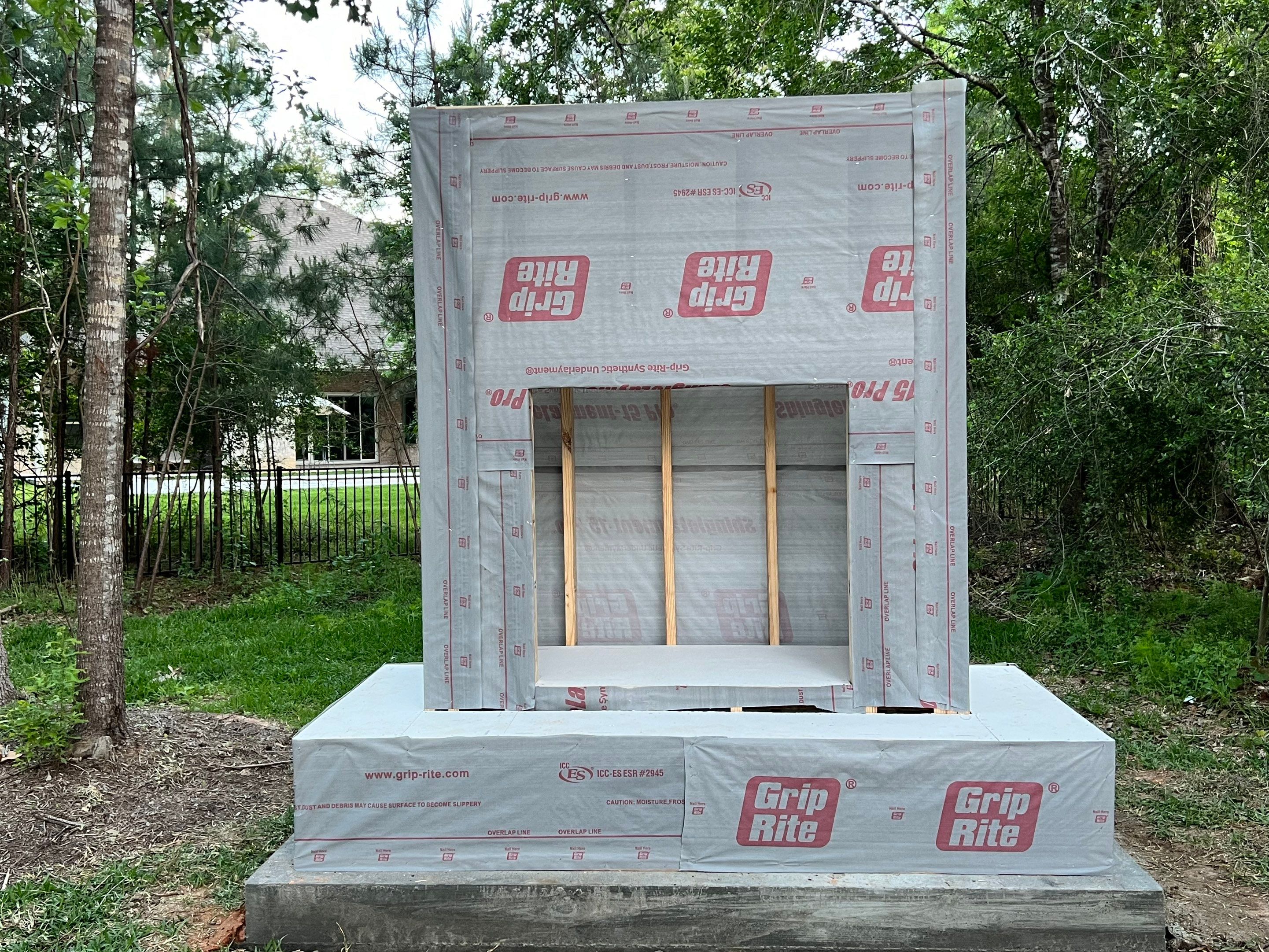 Outdoor Fireplace in Tomball, TX by SophAlx LLC