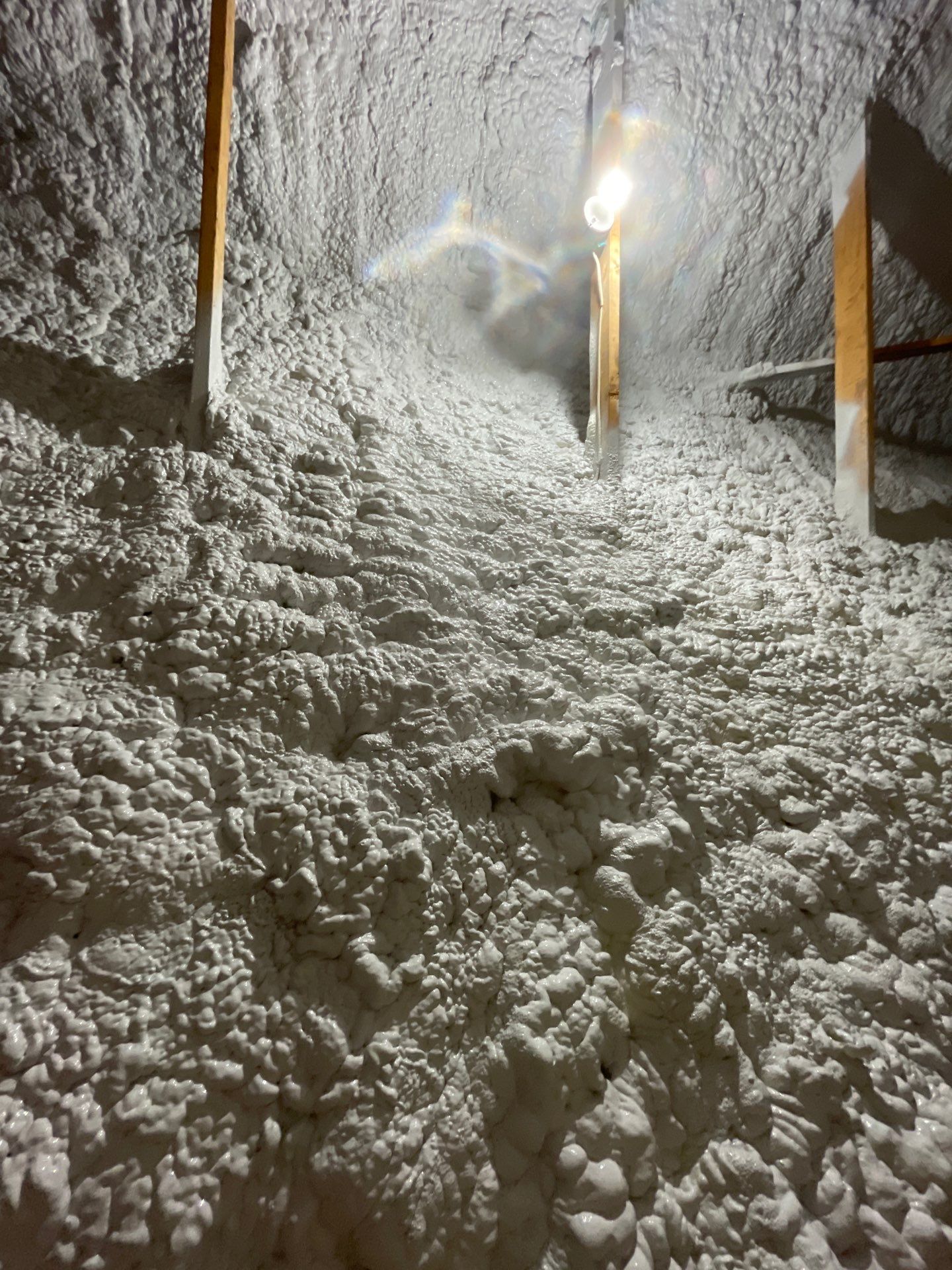 Attic Insulation using open cell spray foam by NYS Foam & Energy