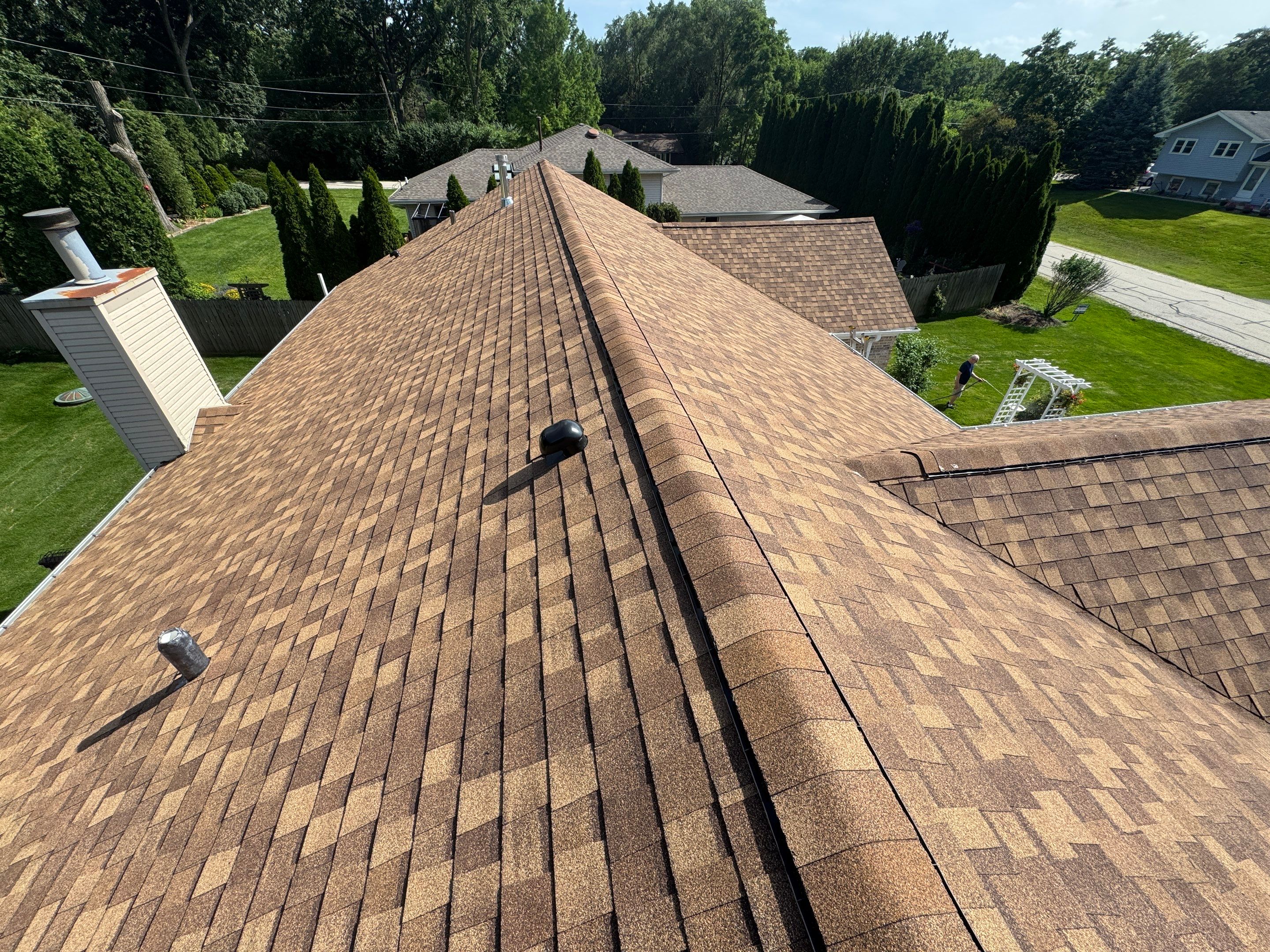 Architectural Asphalt Shingle Roof Replacement in West Chicago, Illinois by Pro Home Services Inc