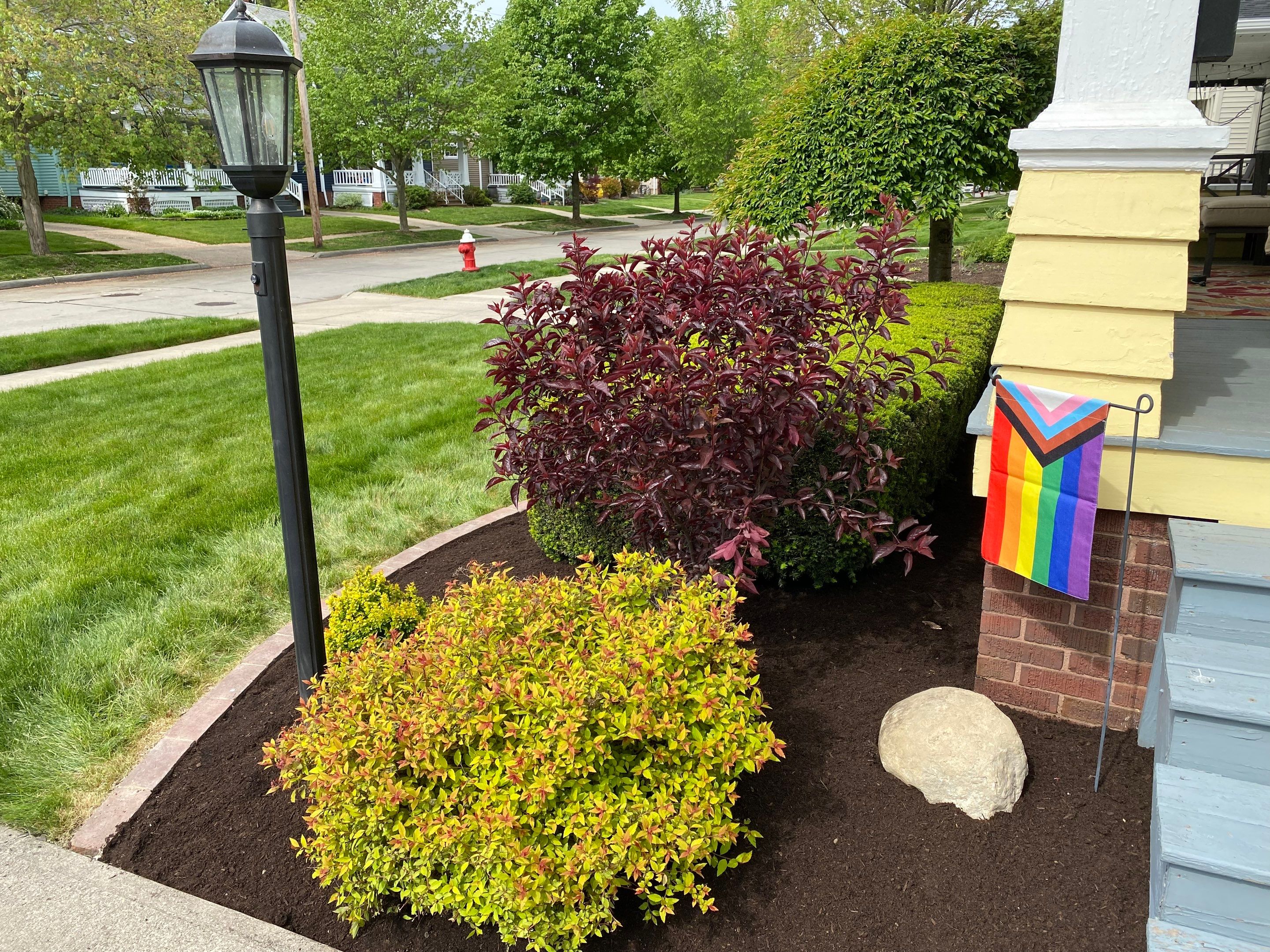 Hardscape Boarder Install by Elm Rose Gardens