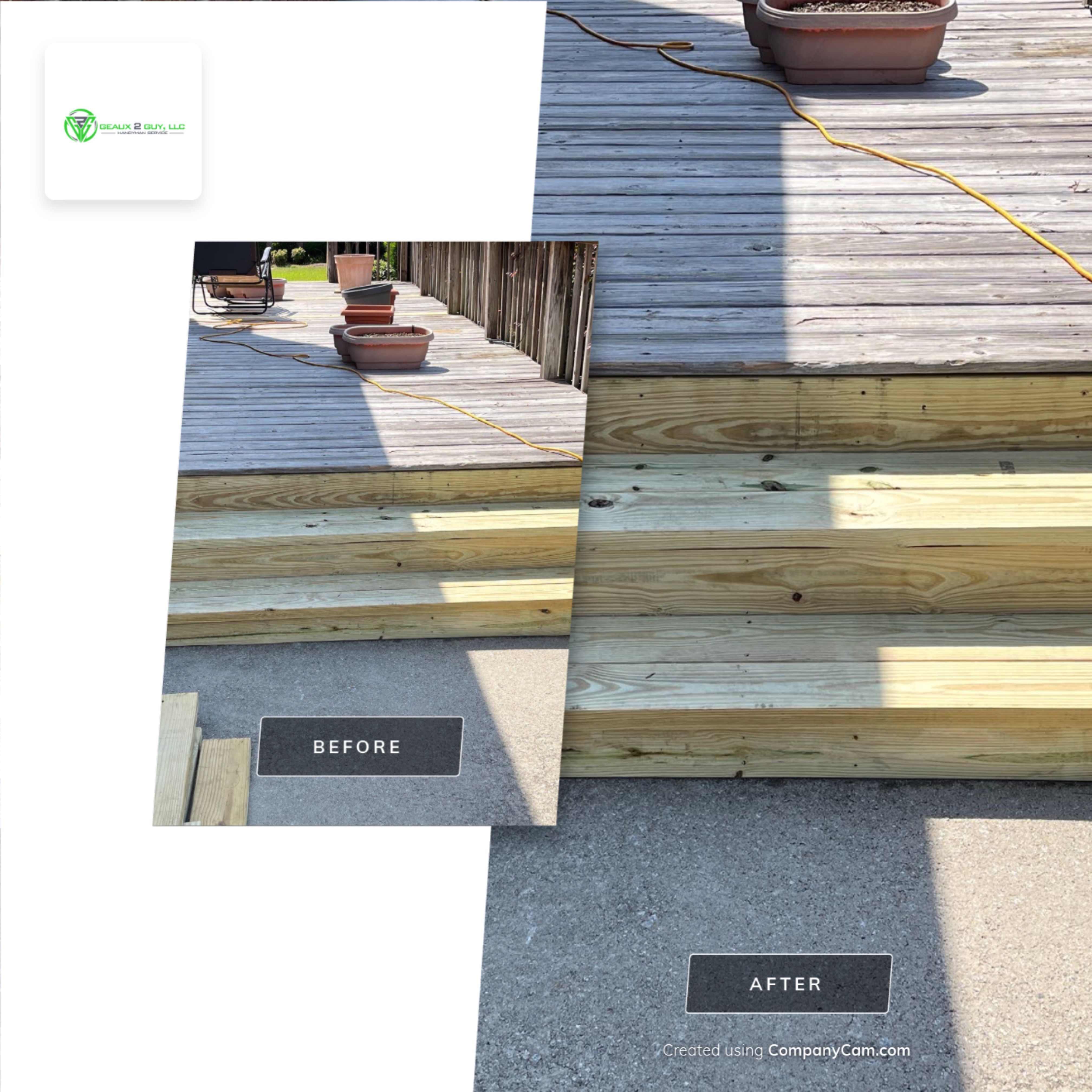 Deck/Steps Replacement by Geaux 2 Guy, LLC