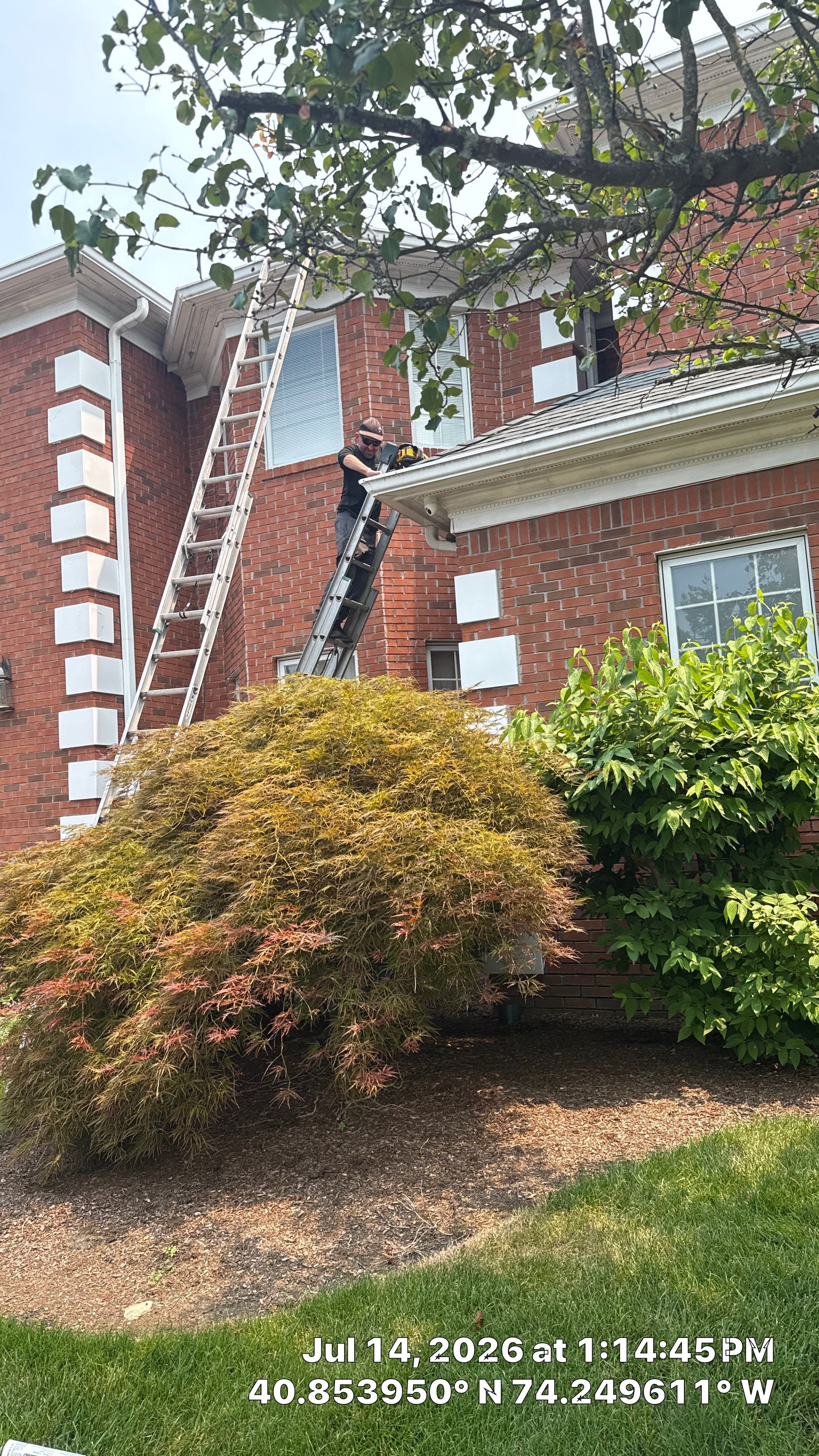 Soffit and Fascia Board Repair, Seamless Gutter Install Project in North Caldwell, New Jersey by NJ Home Maintenance Services