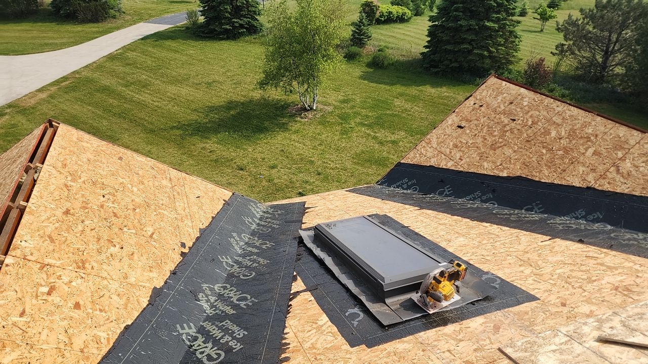 Residential Roofing Installation using GAF timberline HDZ shingles by Gellings Roofing & Siding