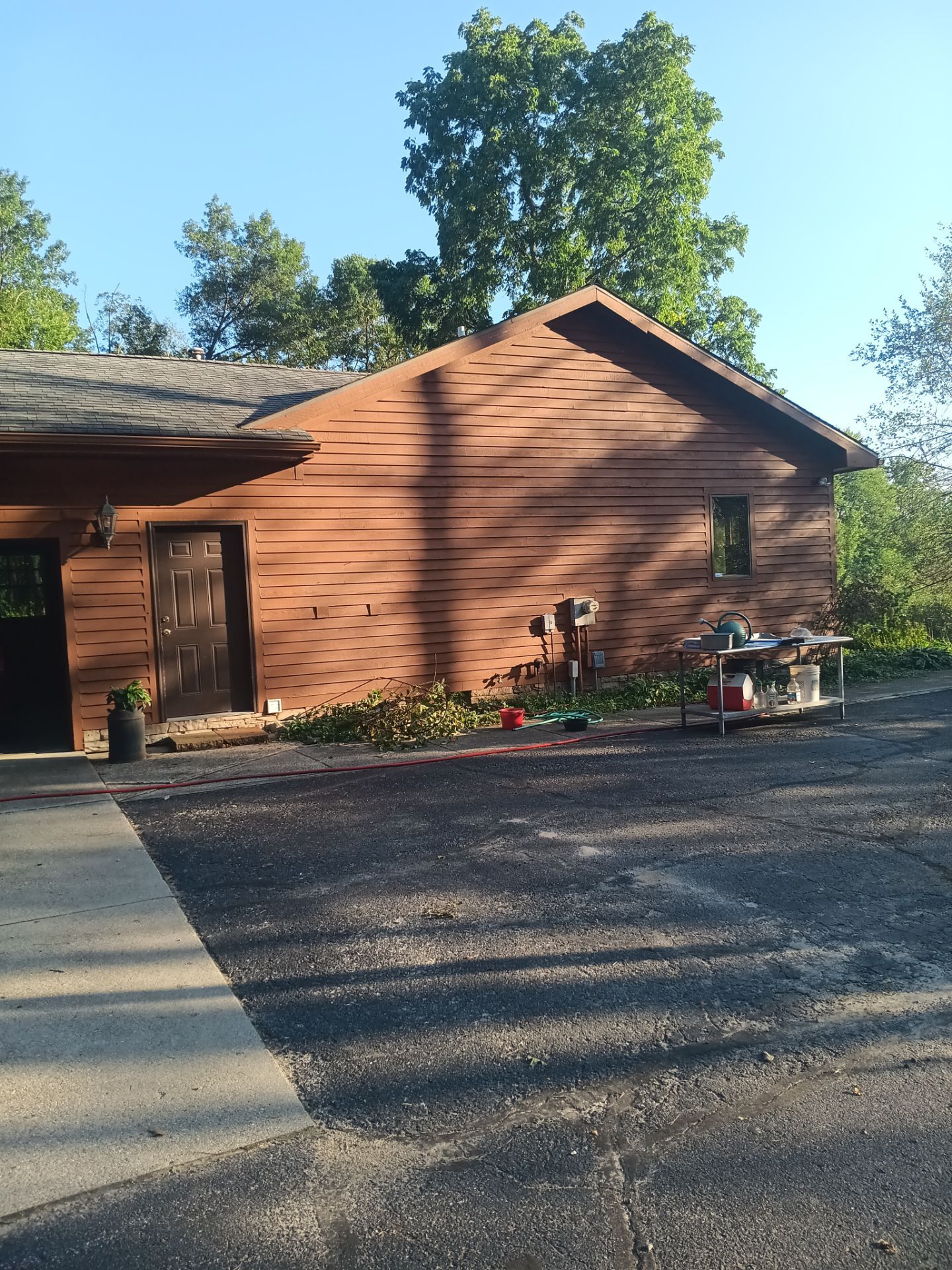Color update with exterior staining and painting by Gordon Painting