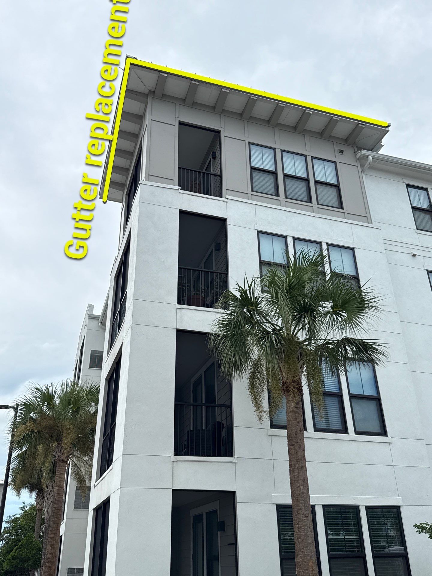 Replace gutter using gutter installation in Bradenton FL by Gutter Professors