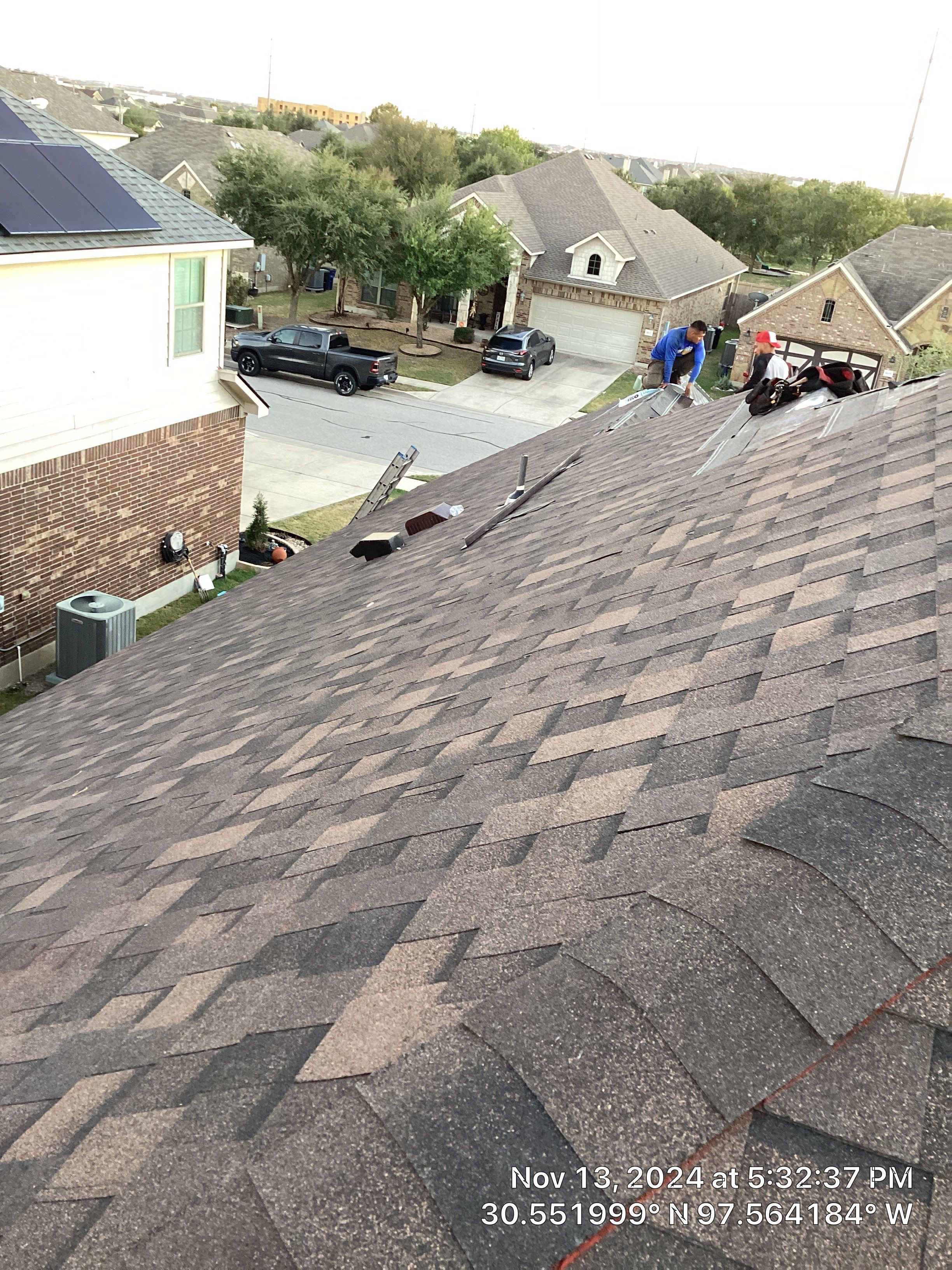 Hutto Residential Roofing Replacement with OSB Sheathing and Trim Repair by Caliber Restoration LLC