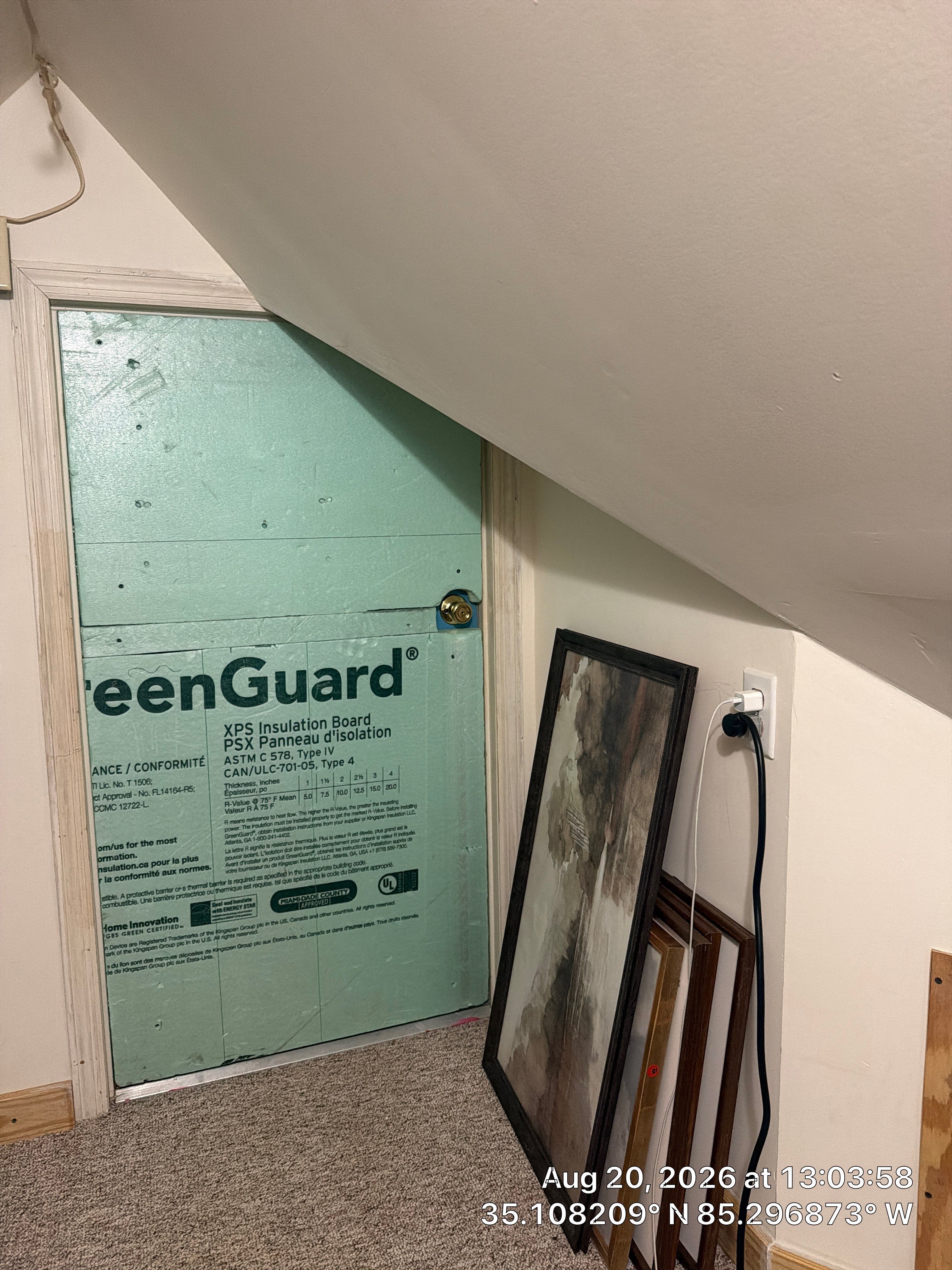 Attic Insulation Board Installation and AC Unit Setup in Chattanooga by CompanyCam Sales Demo