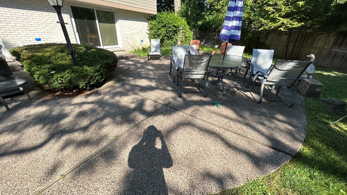 Aggregate concrete cleaning and sealing using Surebond SB-9000 by Northern Power Washing LLC.