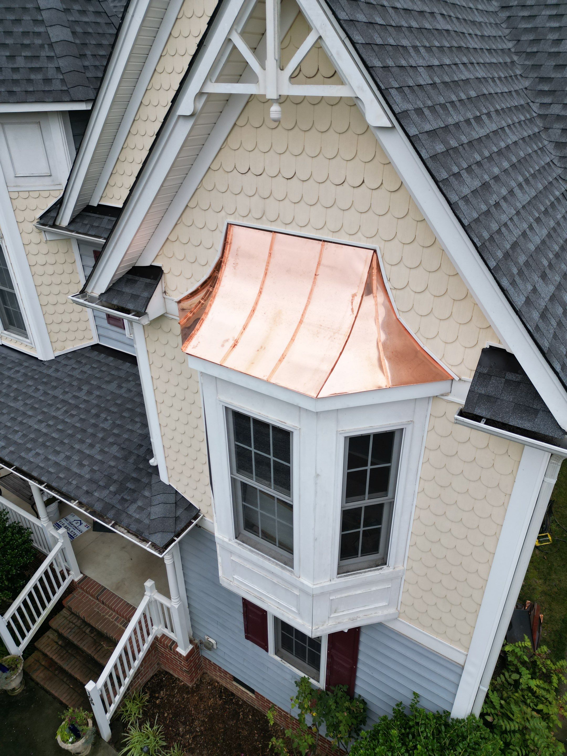 Roof replacement - Copper bay window replacement by Pro Performance Roofing