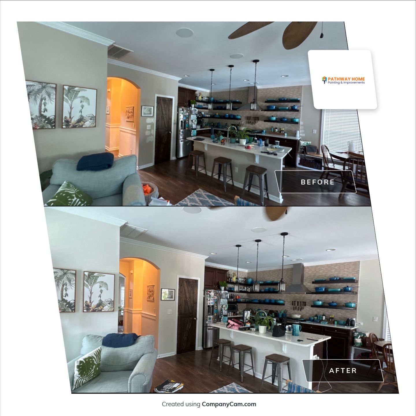 Whole-Home Interior Painting Refresh in Johns Island by Pathway Home Painting & Improvements