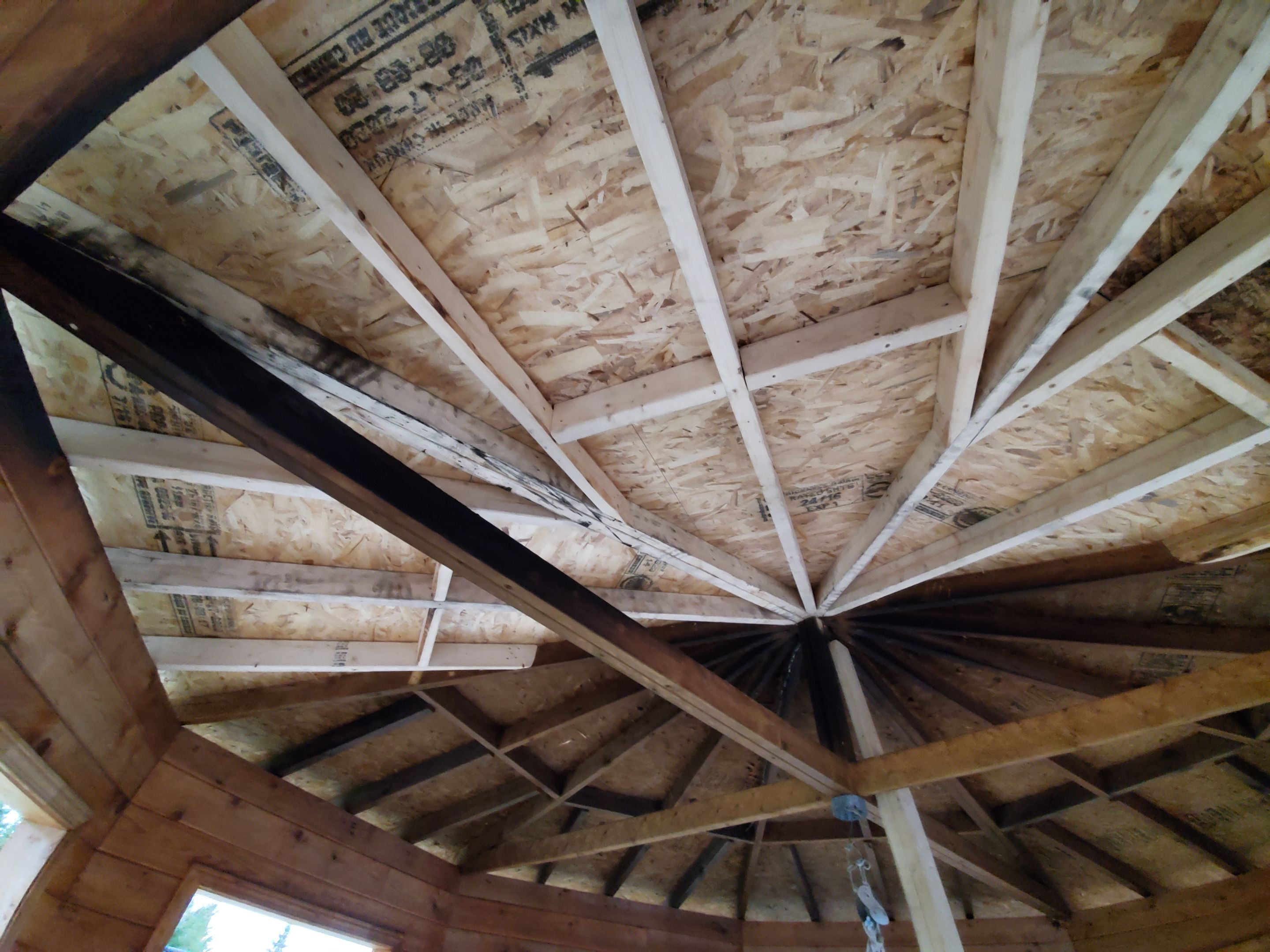 Gazebo Repairs - Fire Damage by Impact Construction Sudbury