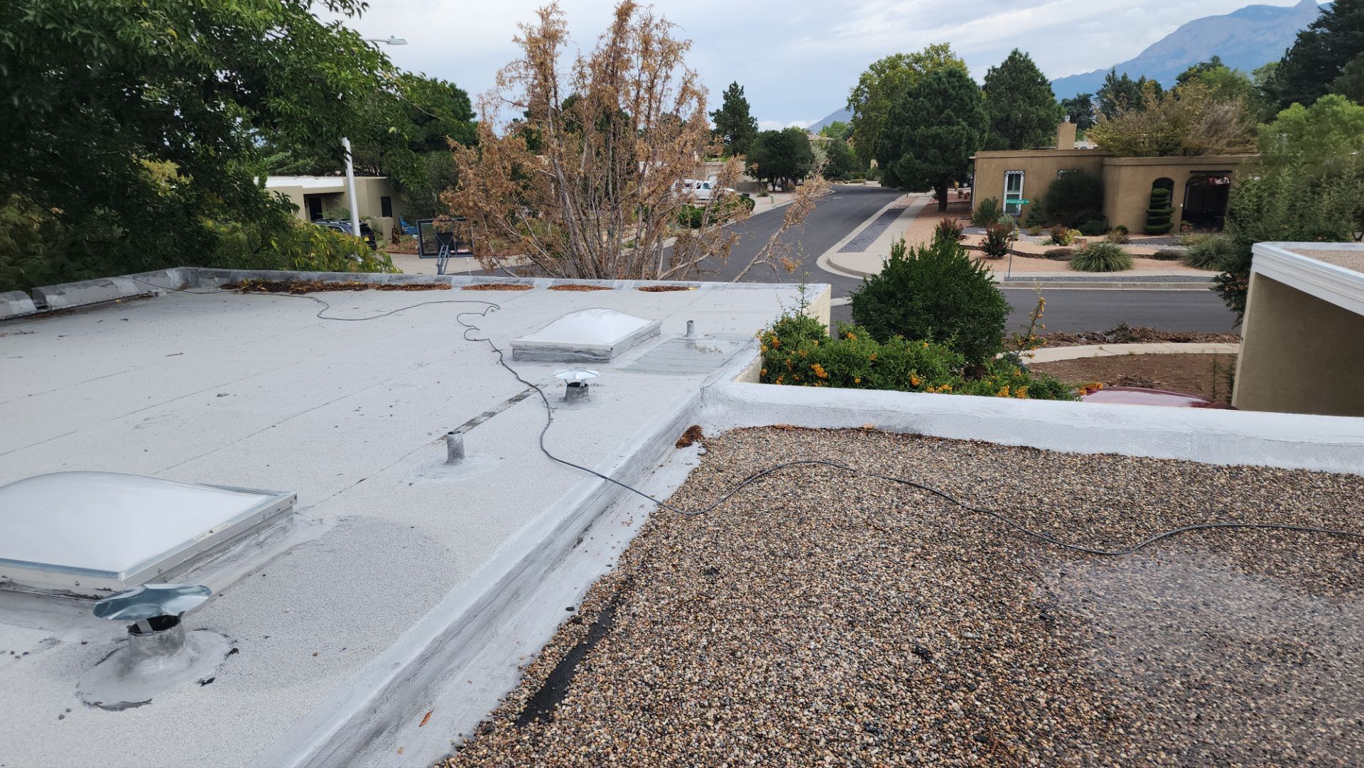 Albuquerque TPO Roof Replacement in the Northeast Heights EPS Slope and Custom Skylights by Doyle Roof Masters Inc