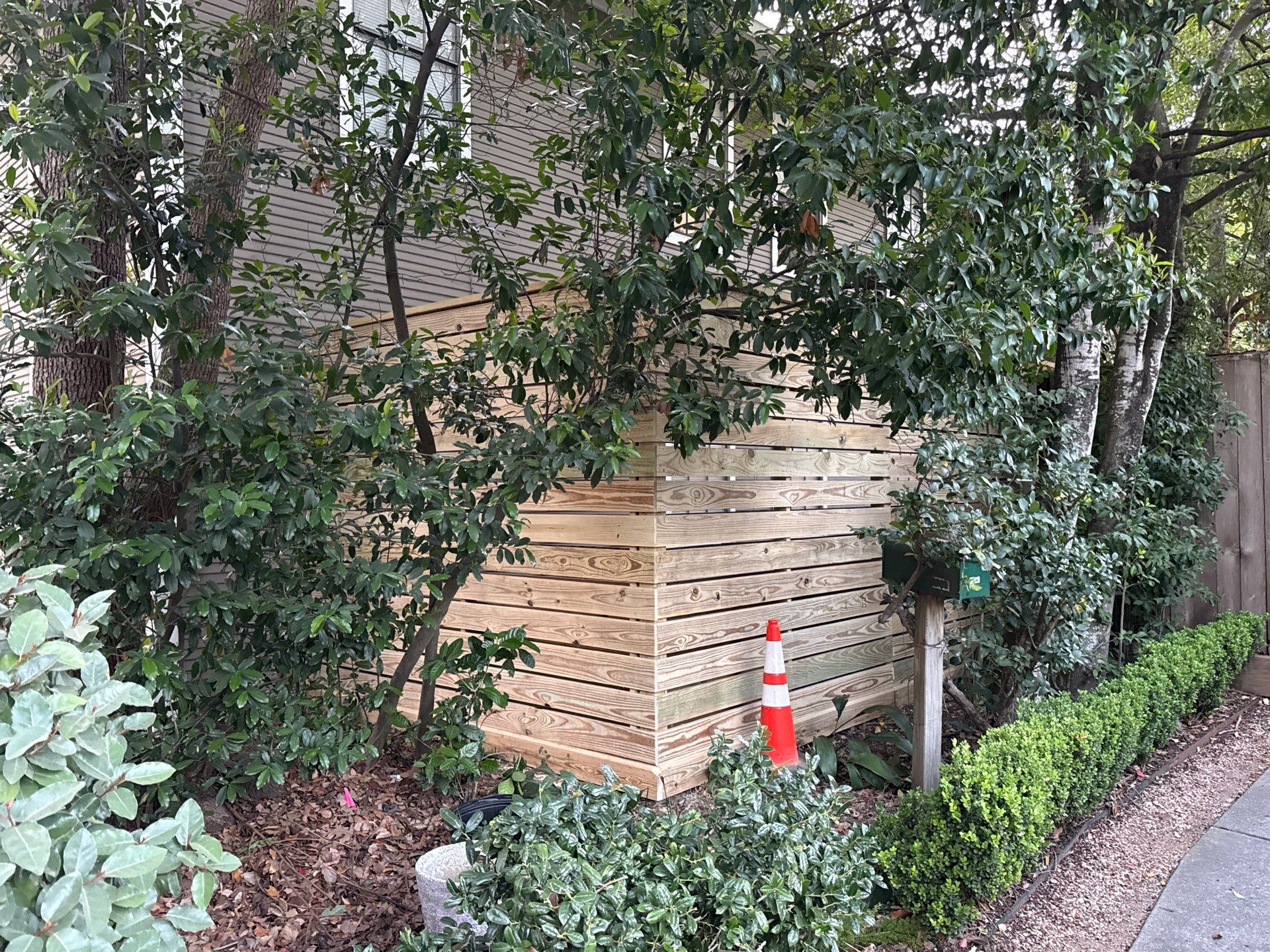 Modern Treated Pine Horizontal Fence by Tim's Fences