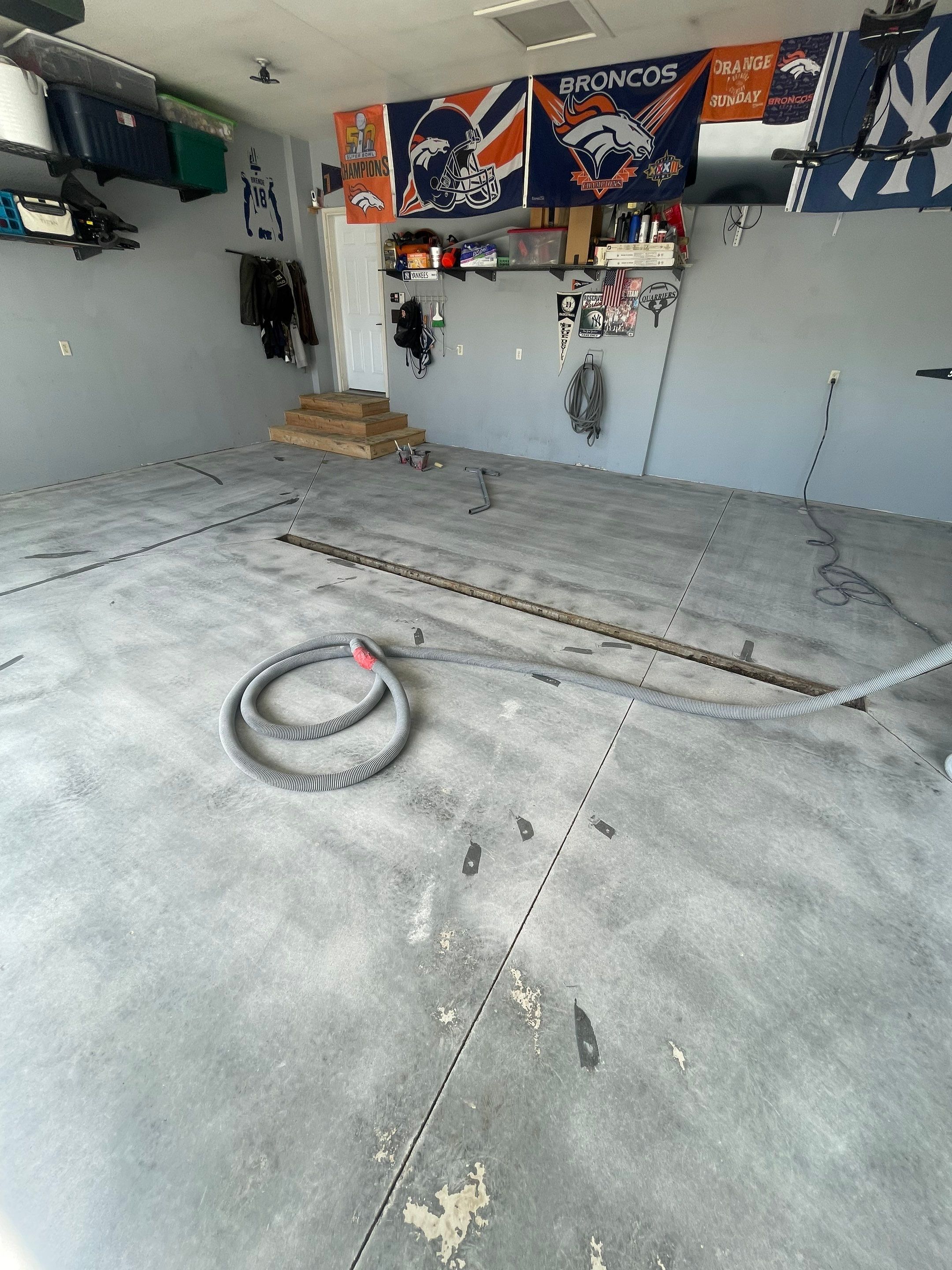 Full Garage Floor Epoxy Coating Installation in Dell Rapids by Select Painting, Coatings & Garage Cabinets