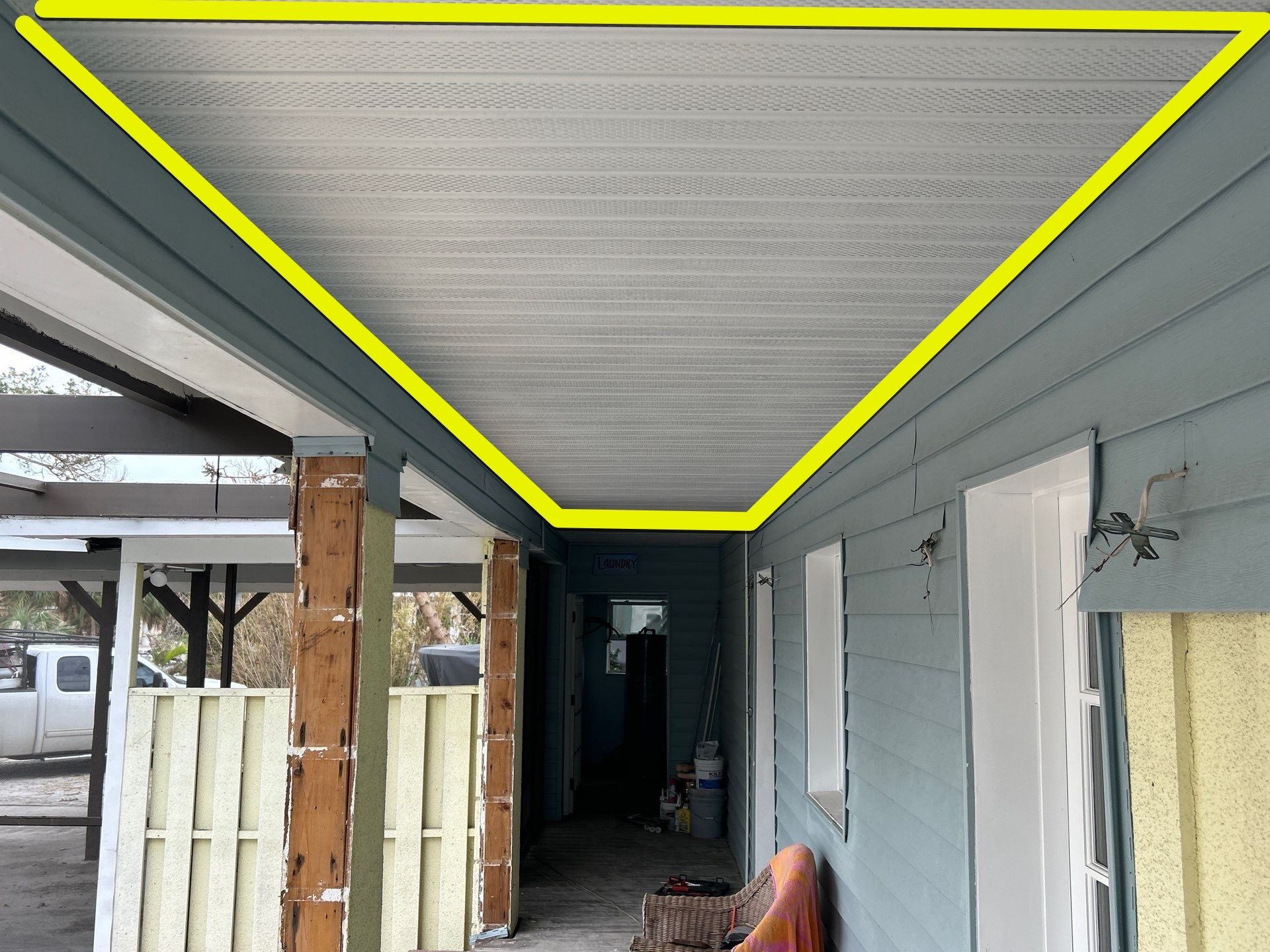 White Soffit and Fascia Upgrade in Longboat Key FL by Gutter Professors