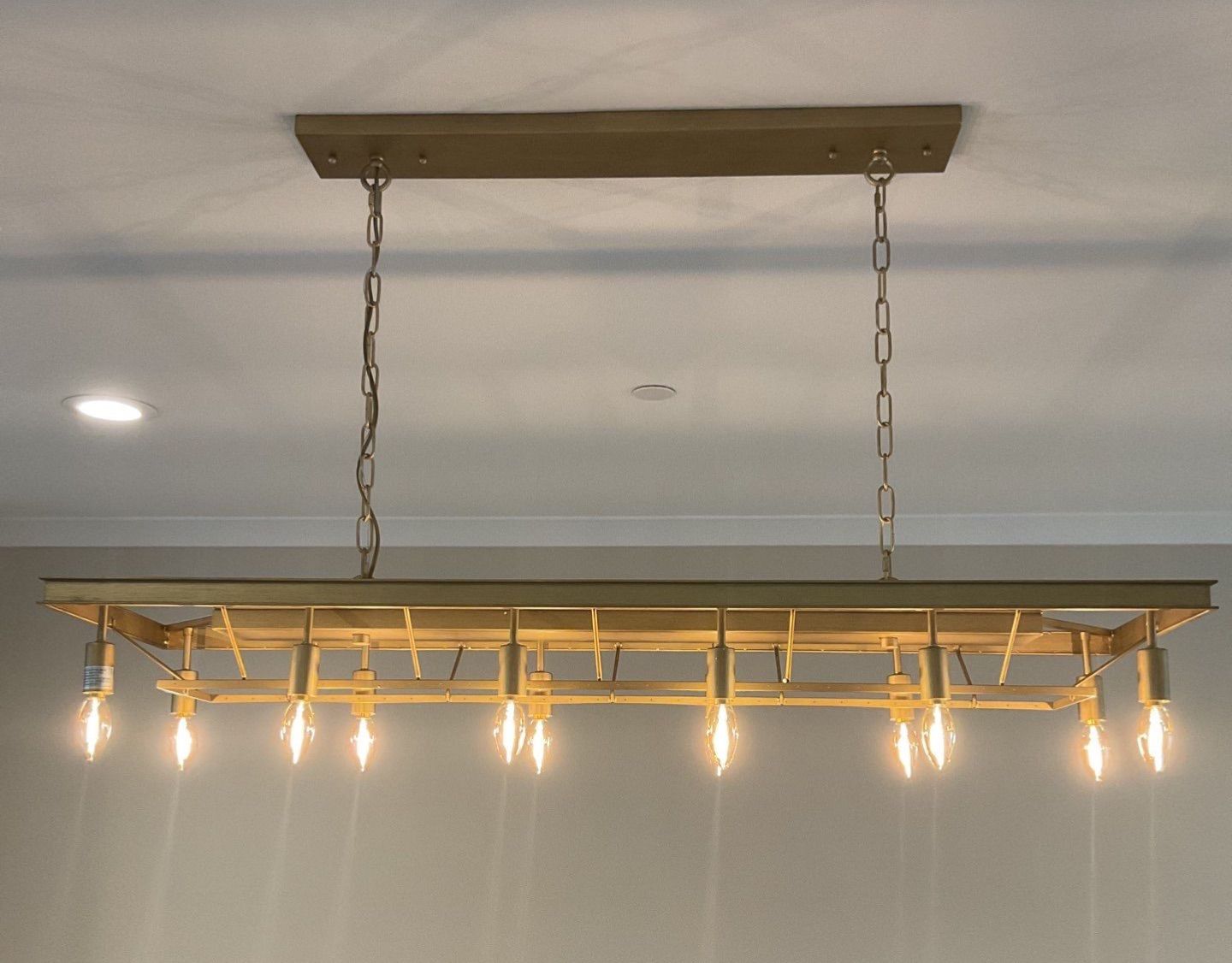 Dining Room Fixture Installed + Receptacles Relocated by ZAM Electric