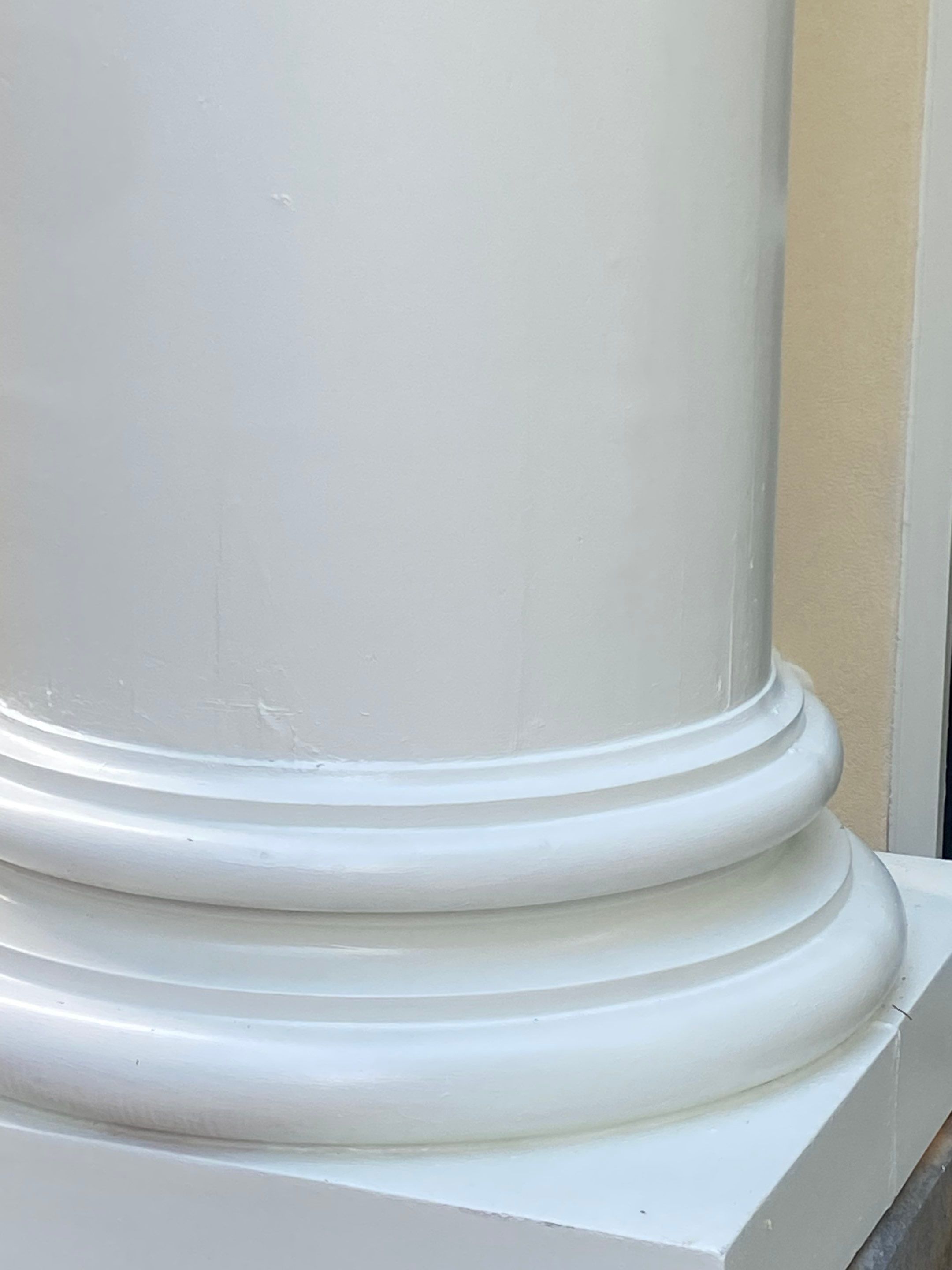 Architectural Column Restoration and Exterior Painting in Oxford by PGP Surface Solutions, LLC