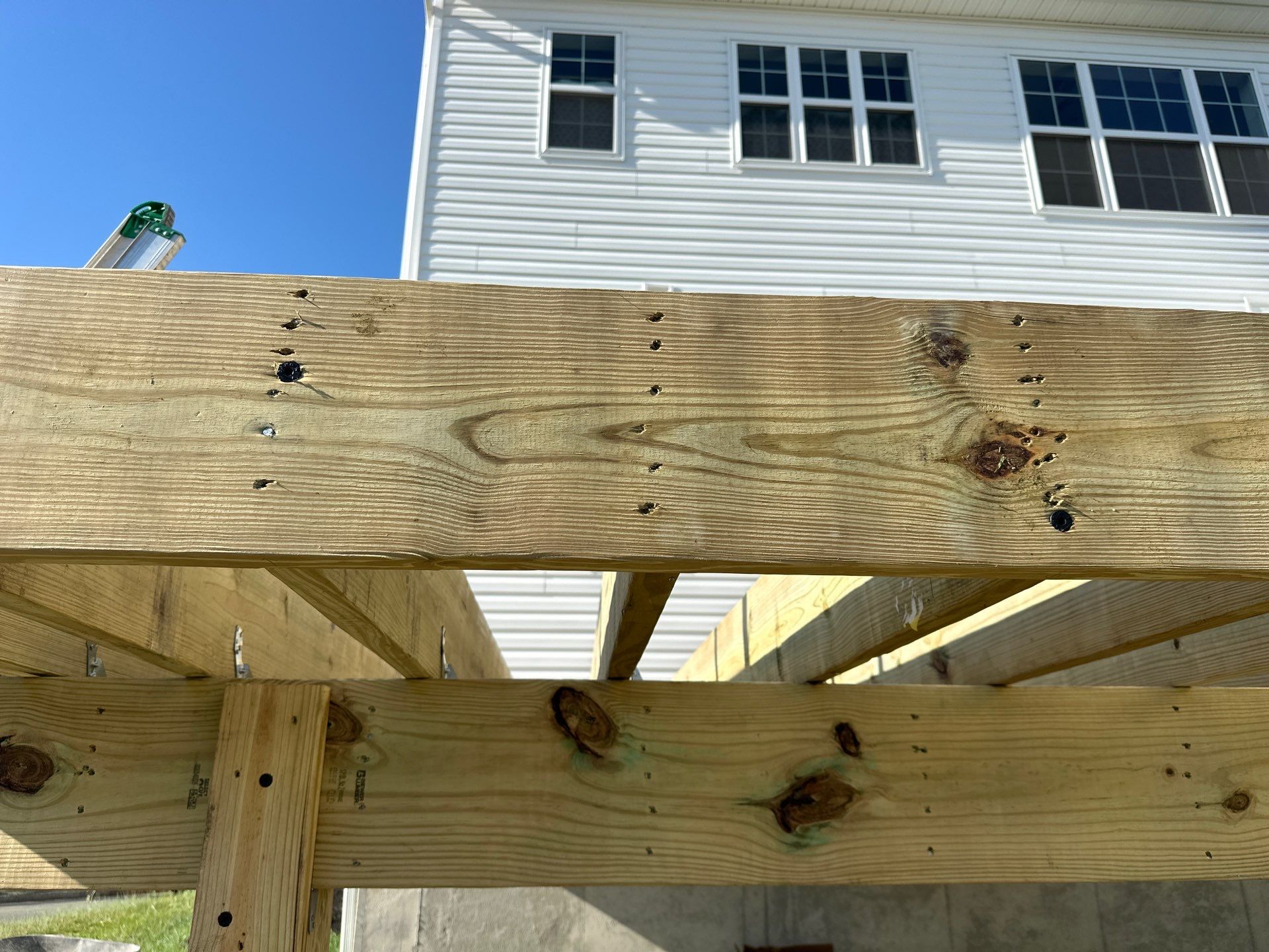 New deck + Manual Louvered Pergola by deck guardian