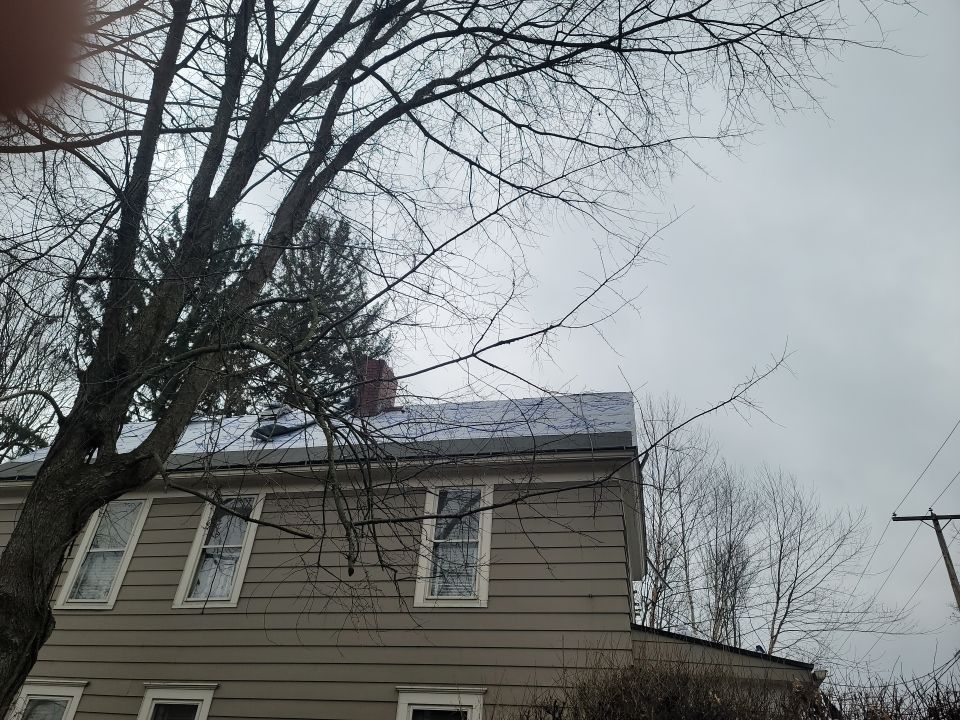 ATLAS PINNACLE COLOR: PRISTINE PEWTER DRIP EDGE: BLACK by Eagle Eye Roofing