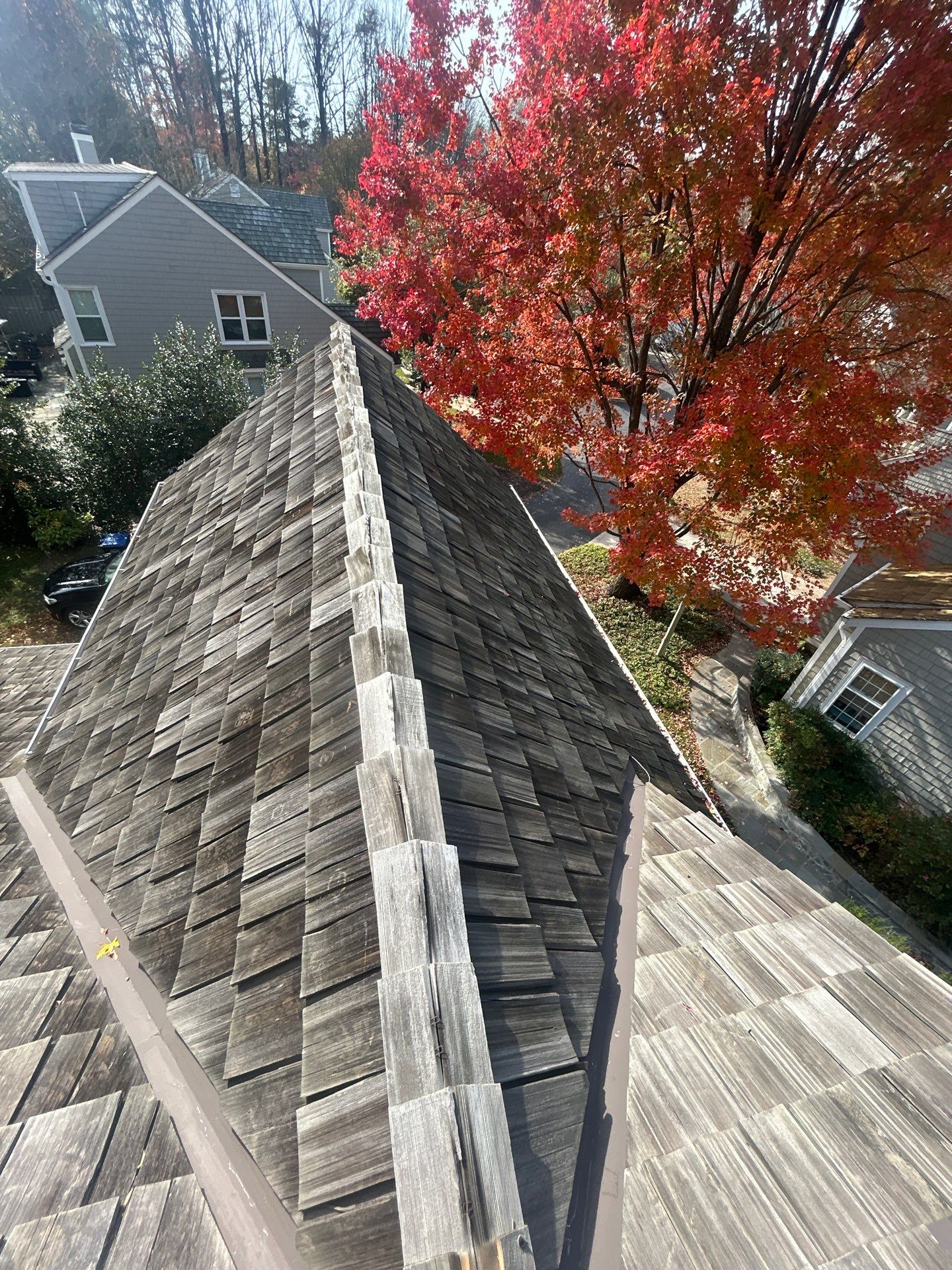 Reston :  Residential Roof Replacement with Brava Synthetic Cedar Shake Class C Natural  by RM Banning, Inc.