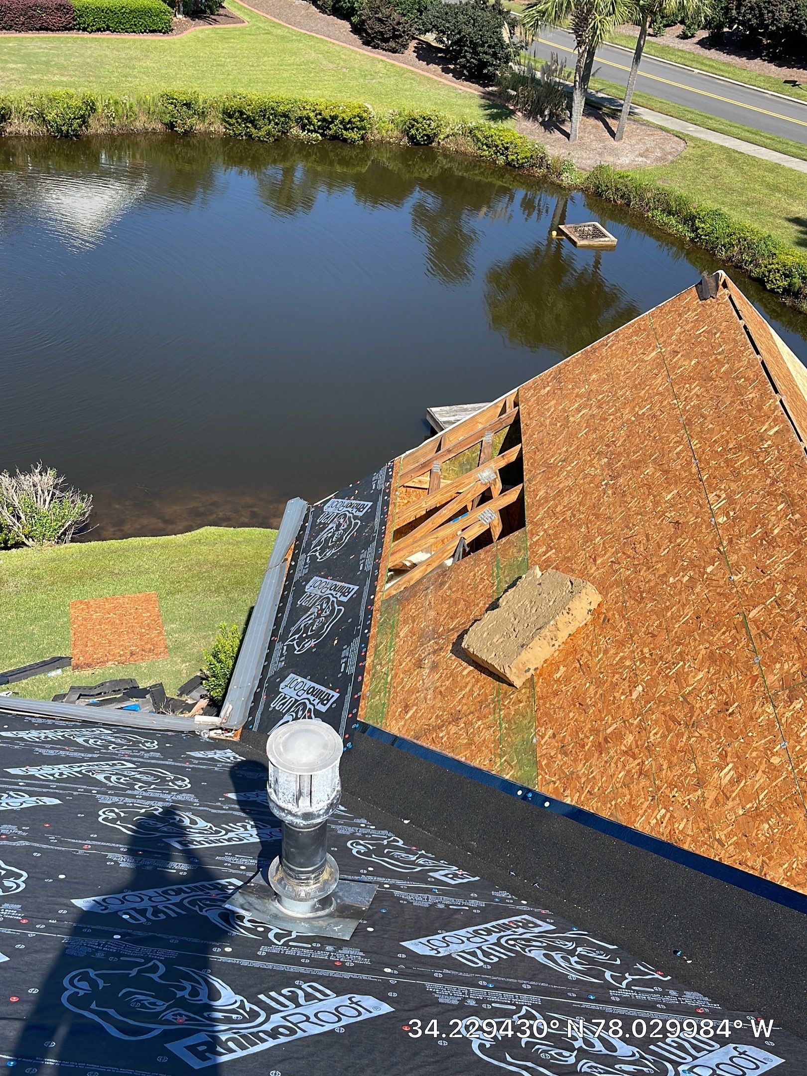 Residential Roofing Installation using Rhino Roof in Leland, NC by RGR Construction and Roofing, LLC