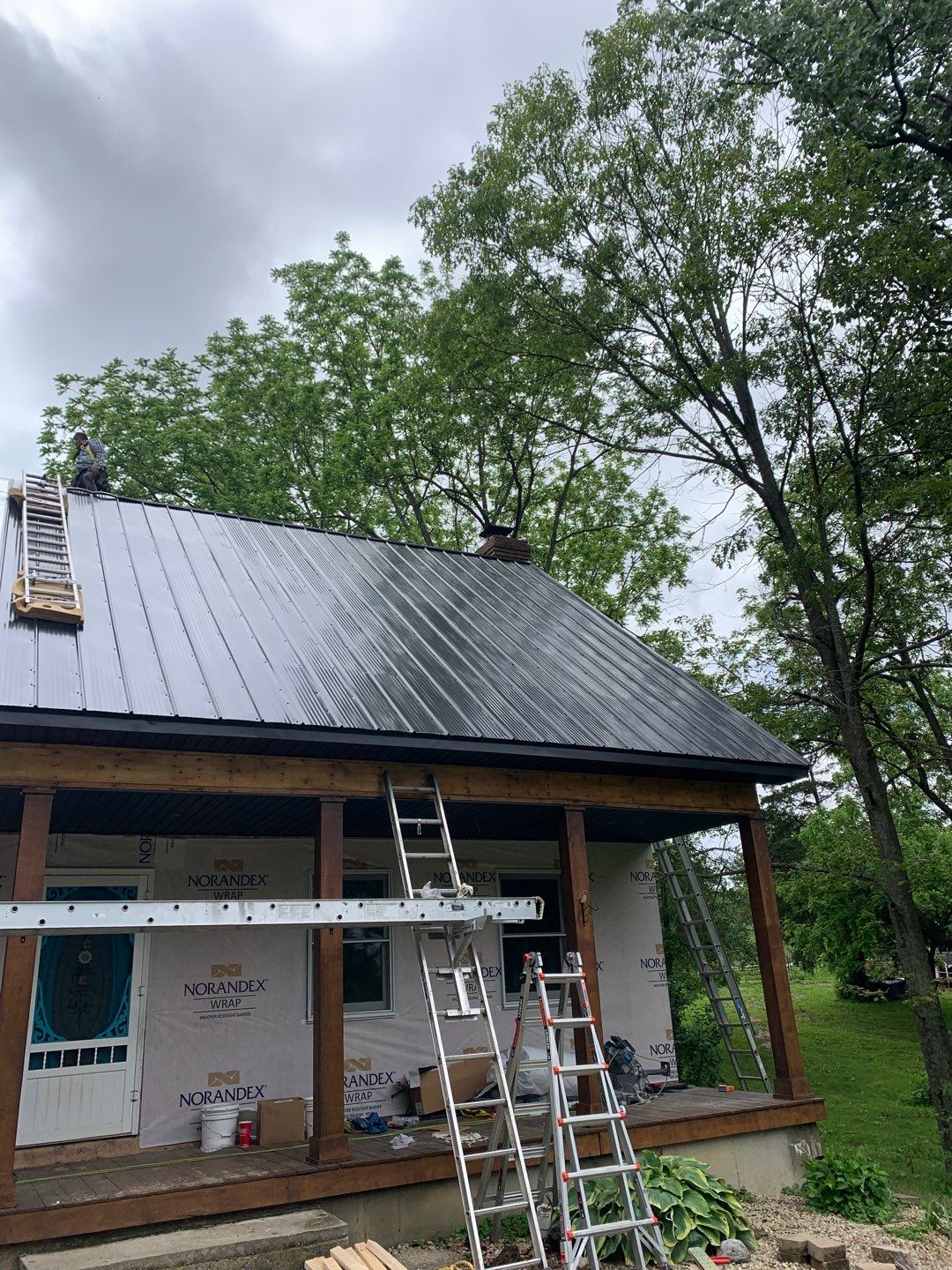 Residential Roofing Installation using Steel Roofing  by WIW Enterprises Inc