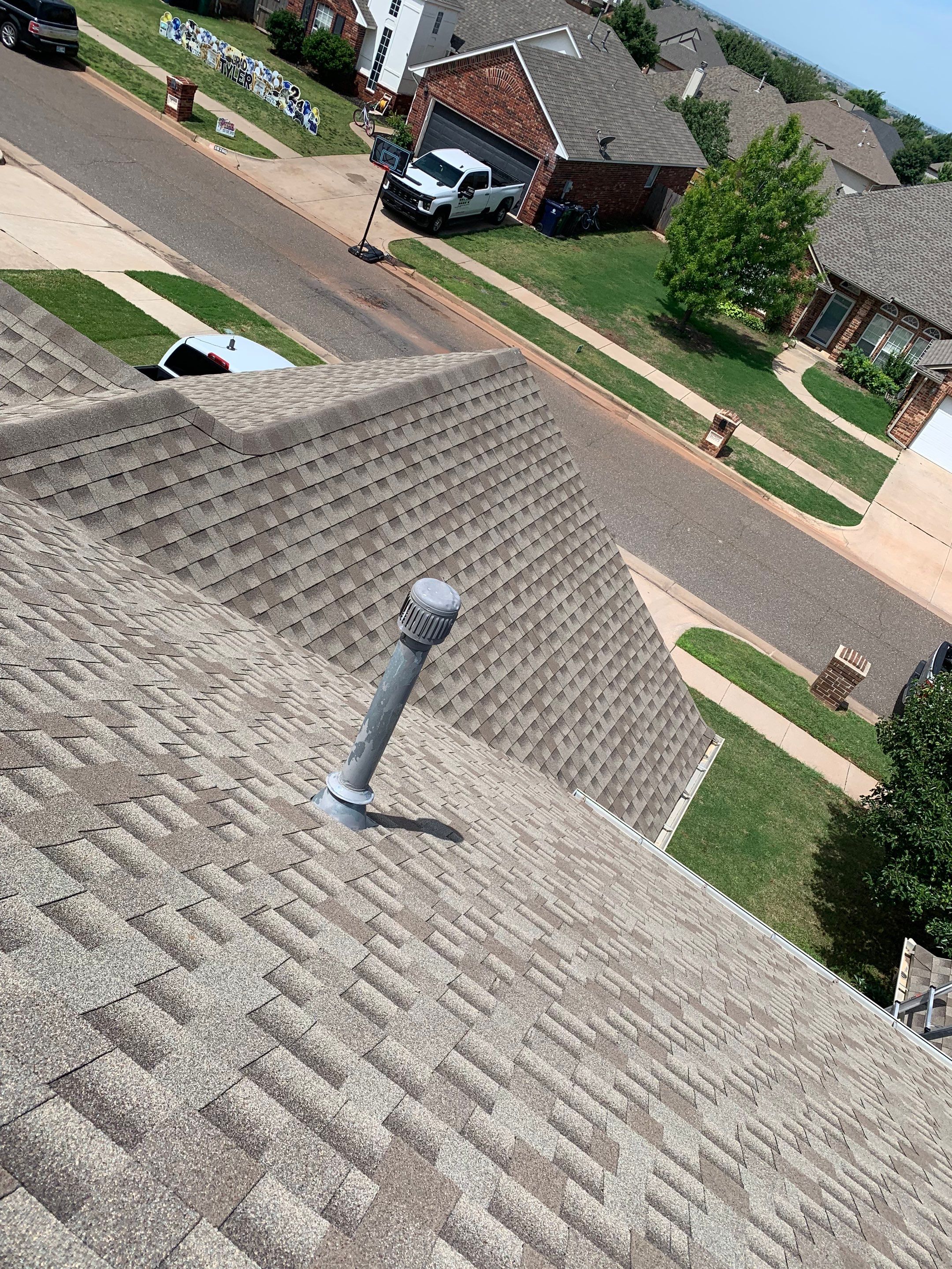 Reroof using GAF HDZ in Charcoal by Castillo Roofing
