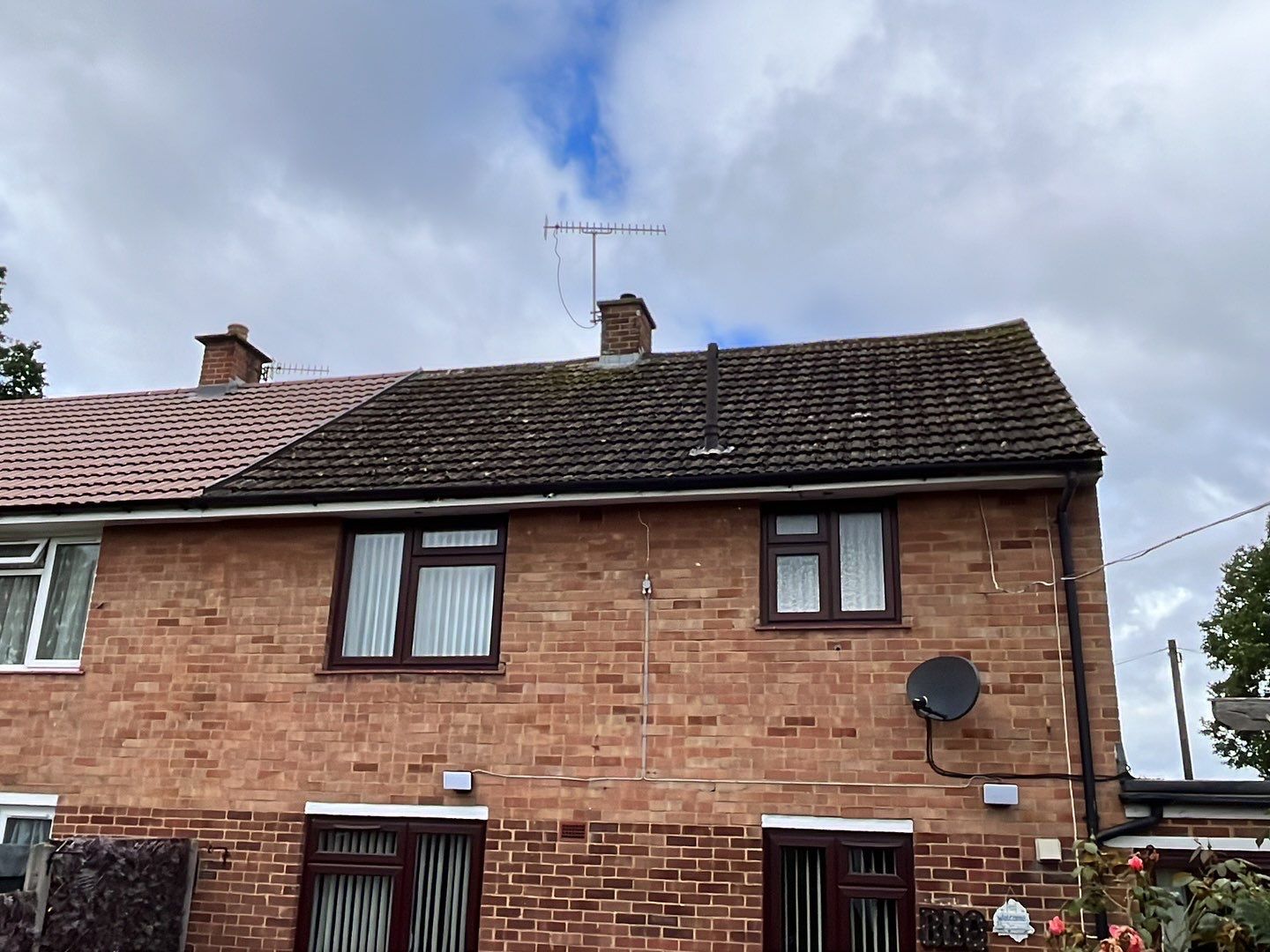 Roof Clean - Biocide Treatment using Honda 15lpm Low Pressure Washing Machine by Ges Exterior Cleaning ltd