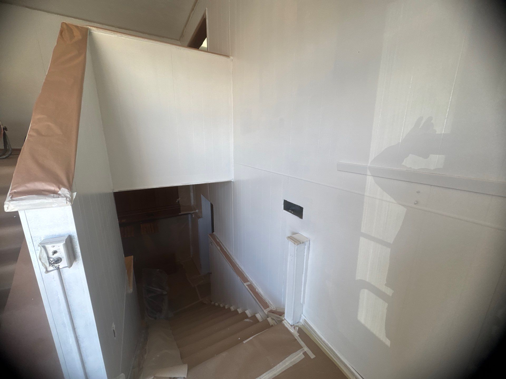 Interior Stairwell Transformation – Before & After by Midwest Paint LLC